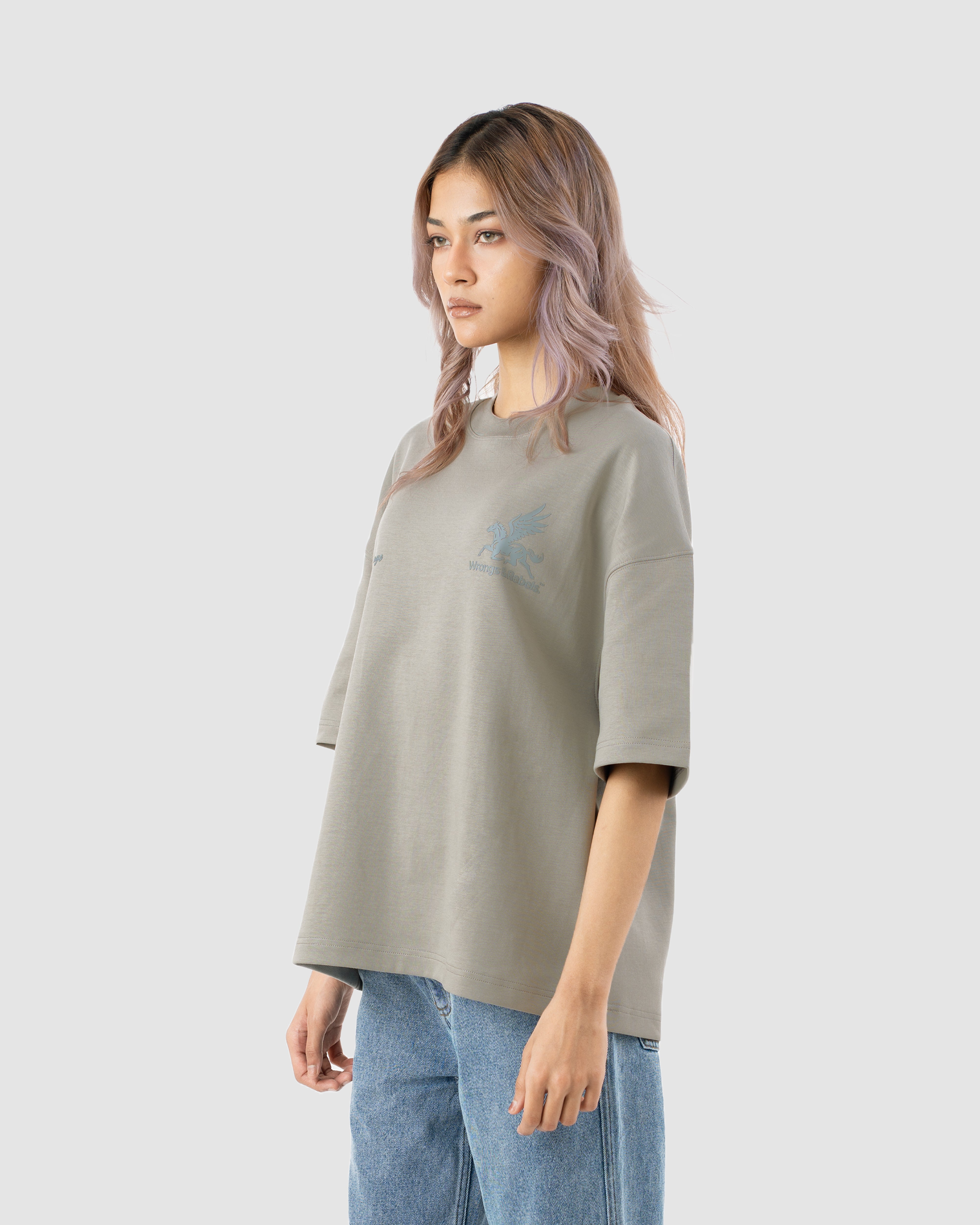 W&R Dark Ash Boxy T-Shirt