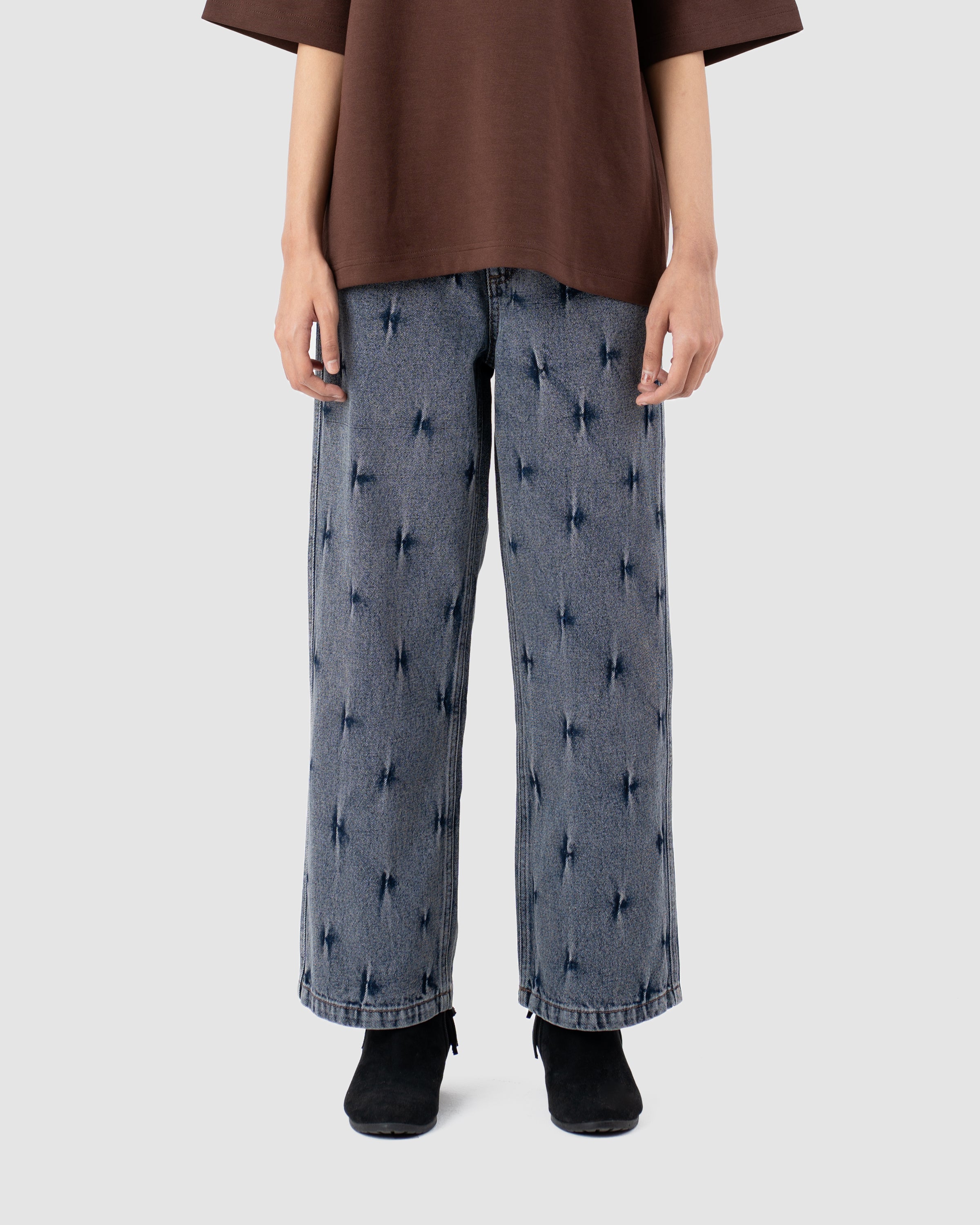 W&R Pin Stripe Baggy Pants