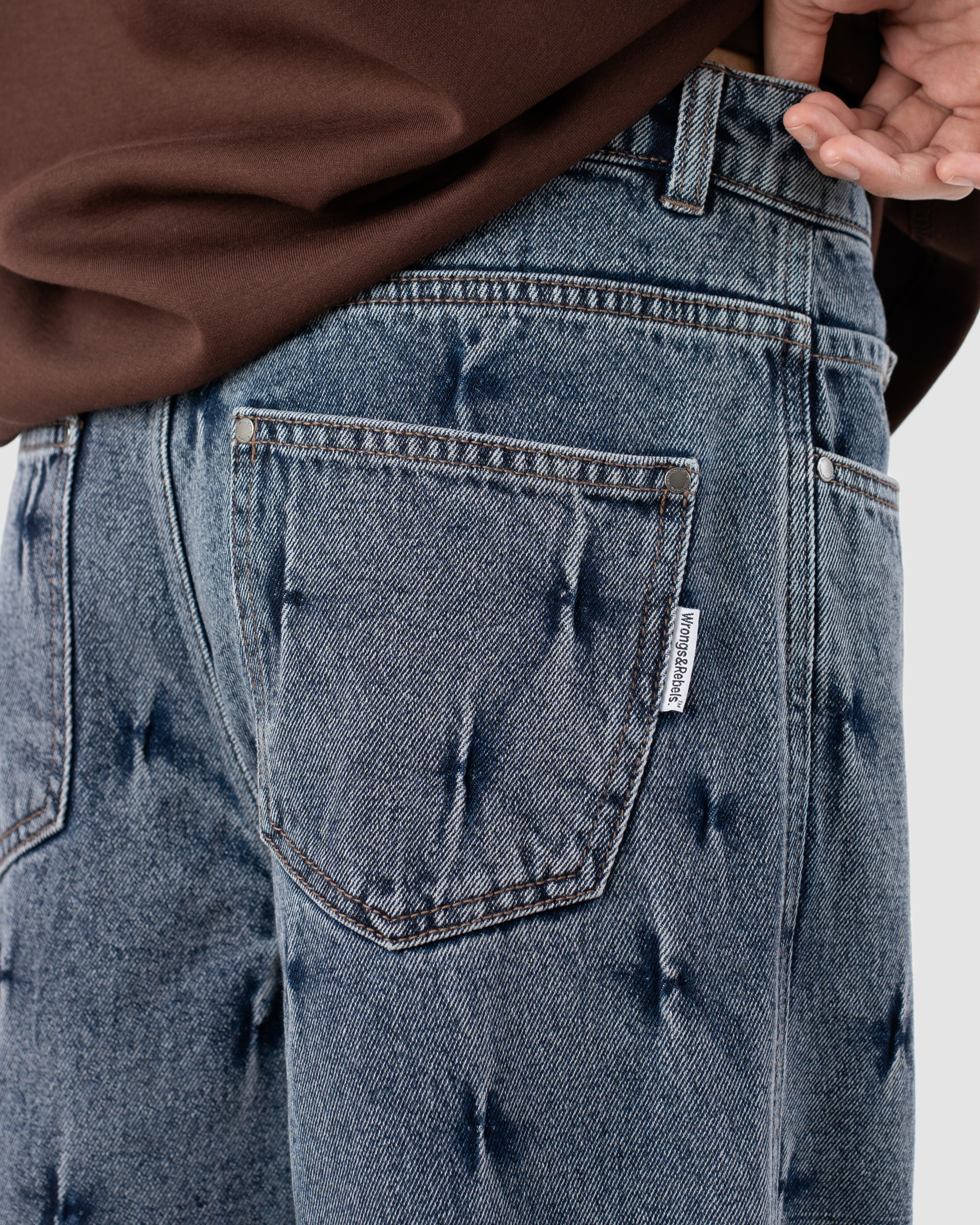 W&R Pin Stripe Baggy Pants