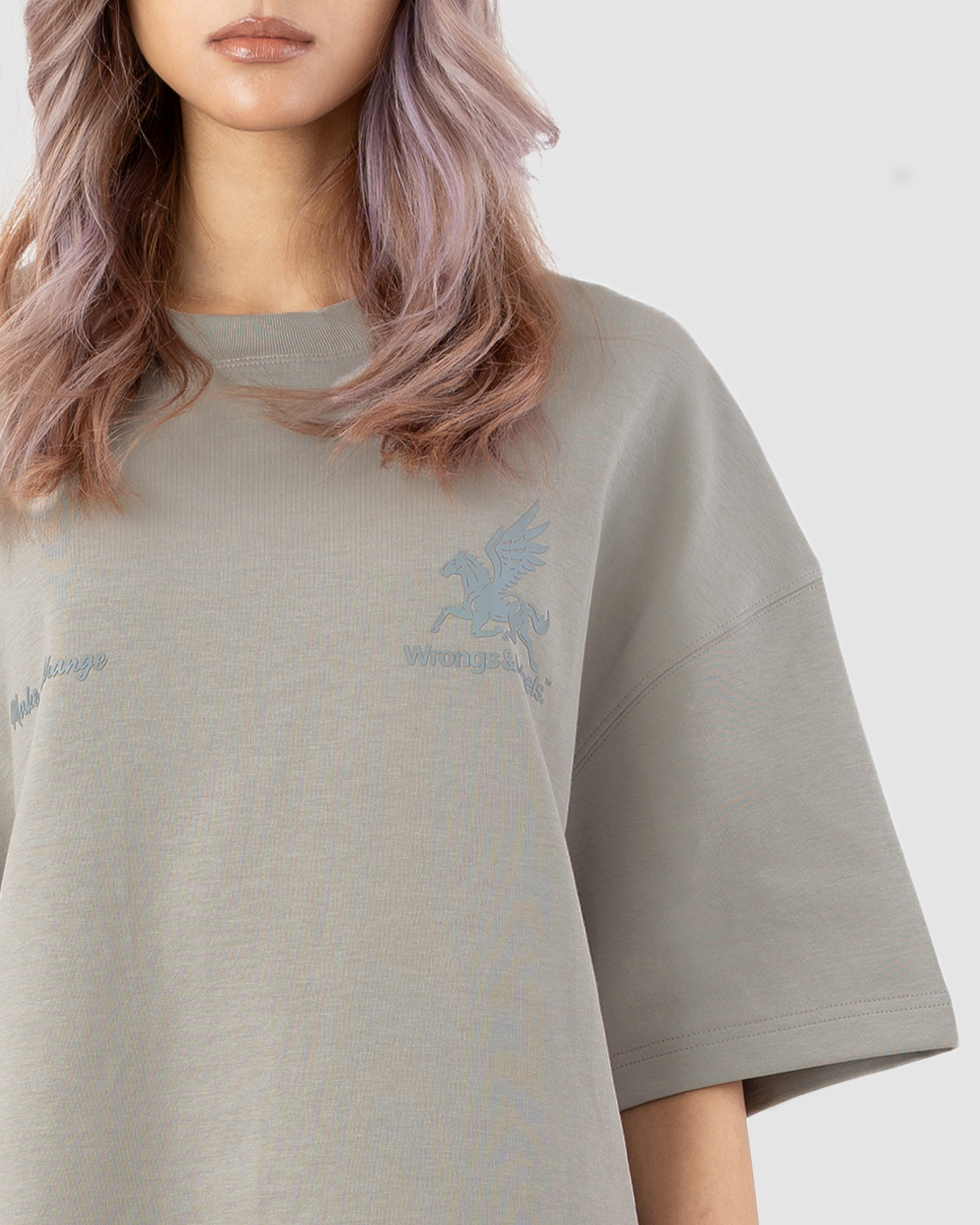 W&R Dark Ash Boxy T-Shirt