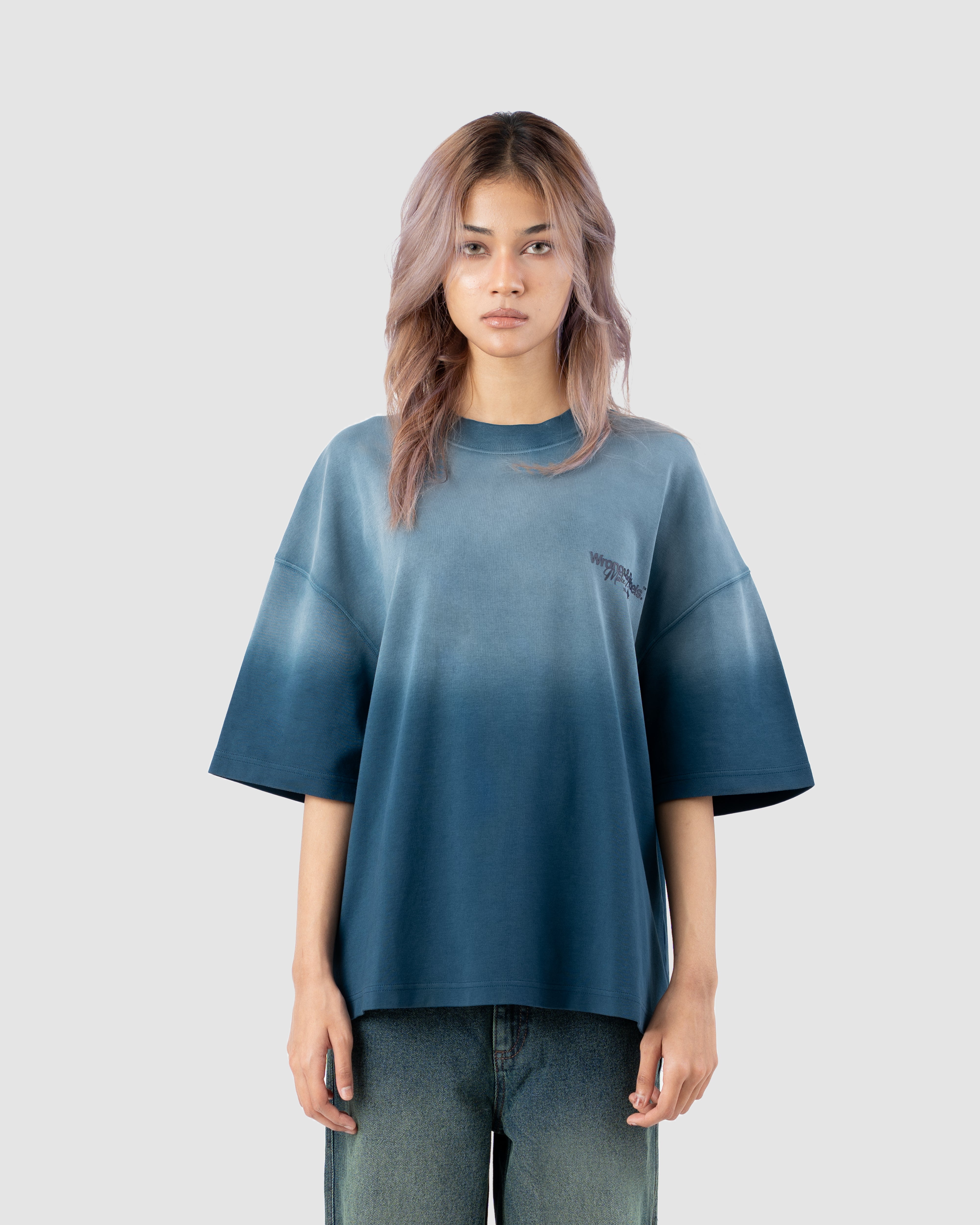W&R Vintage Ocean Blue boxy T-shirt
