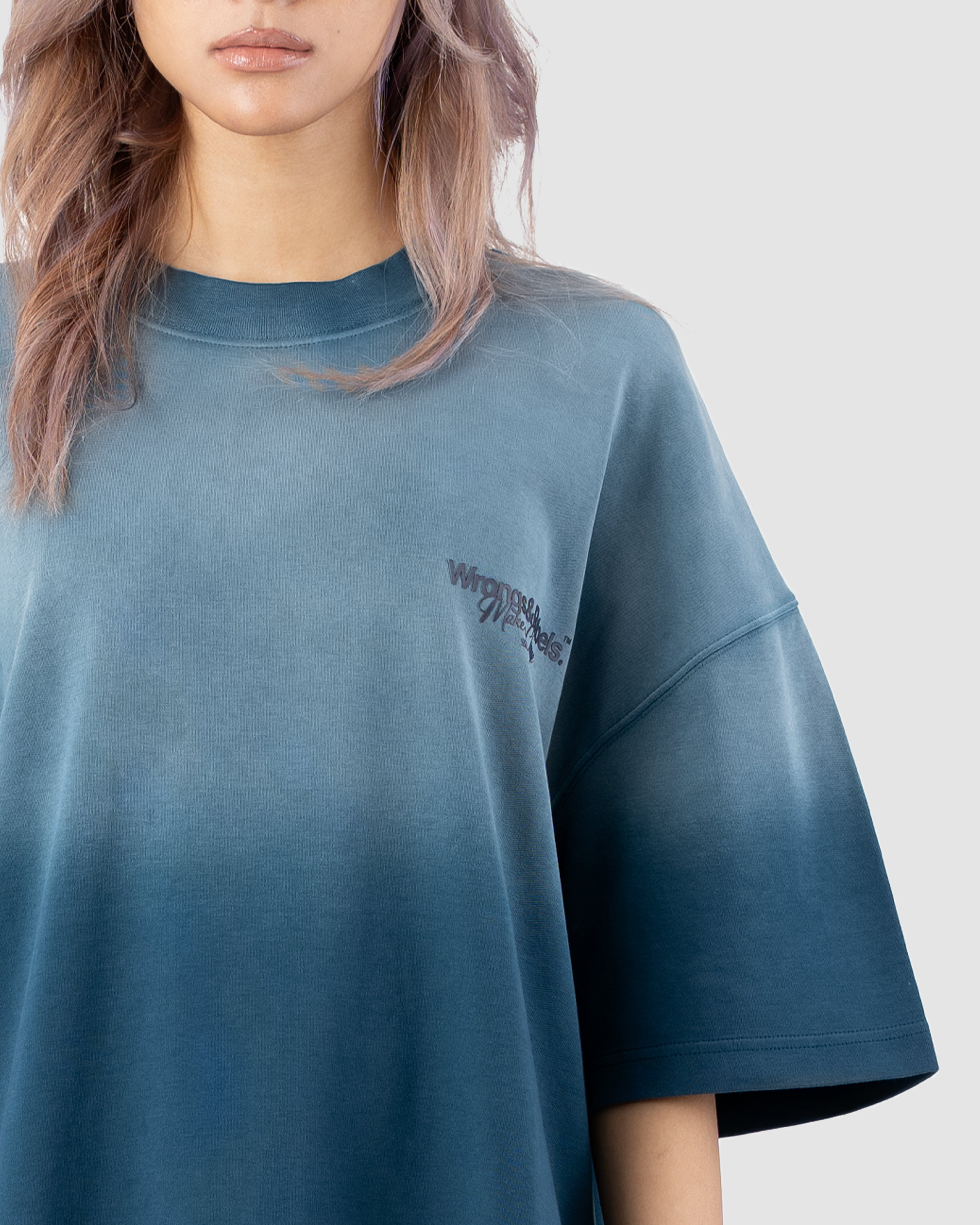 W&R Vintage Ocean Blue boxy T-shirt