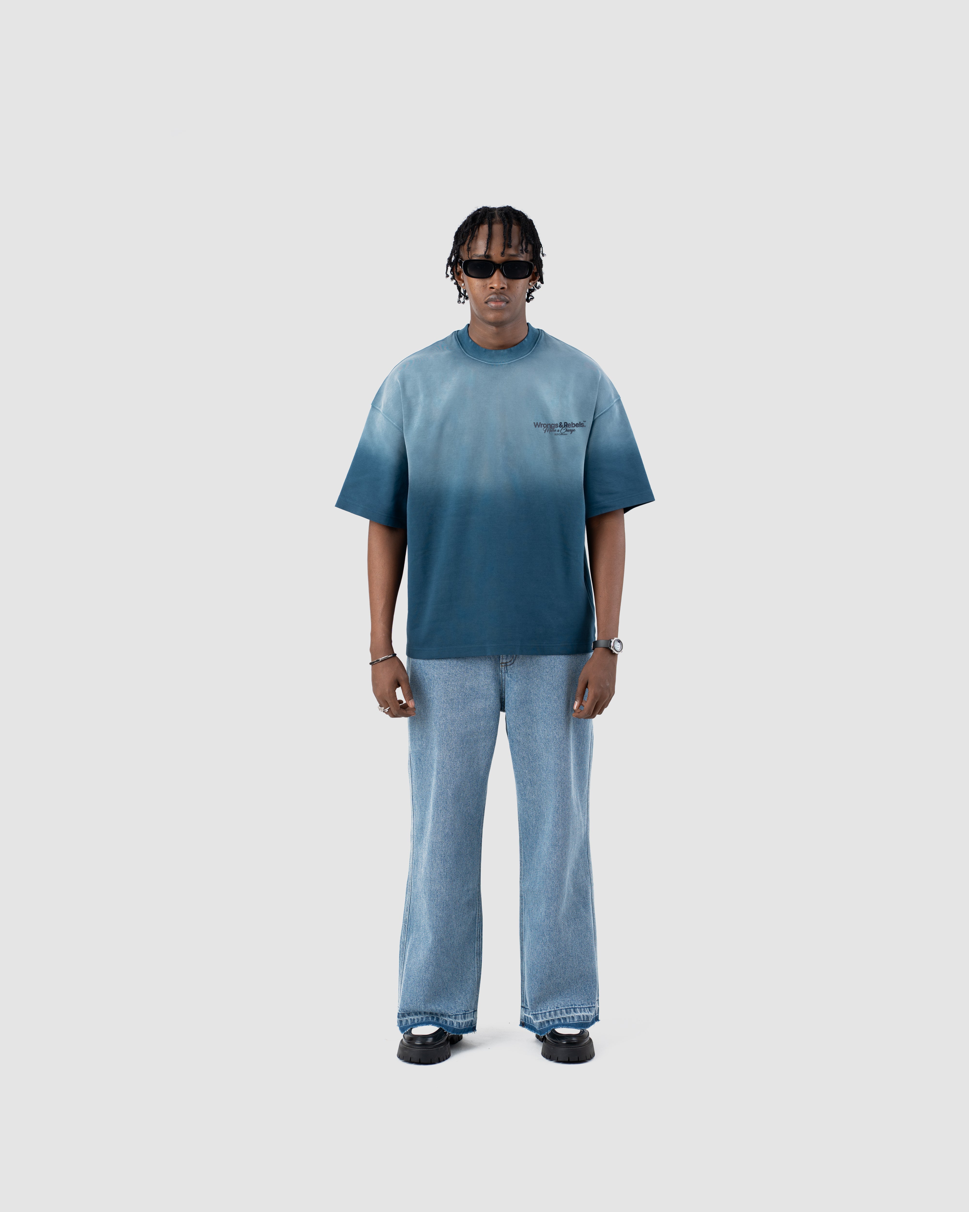 W&R Vintage Ocean Blue boxy T-shirt