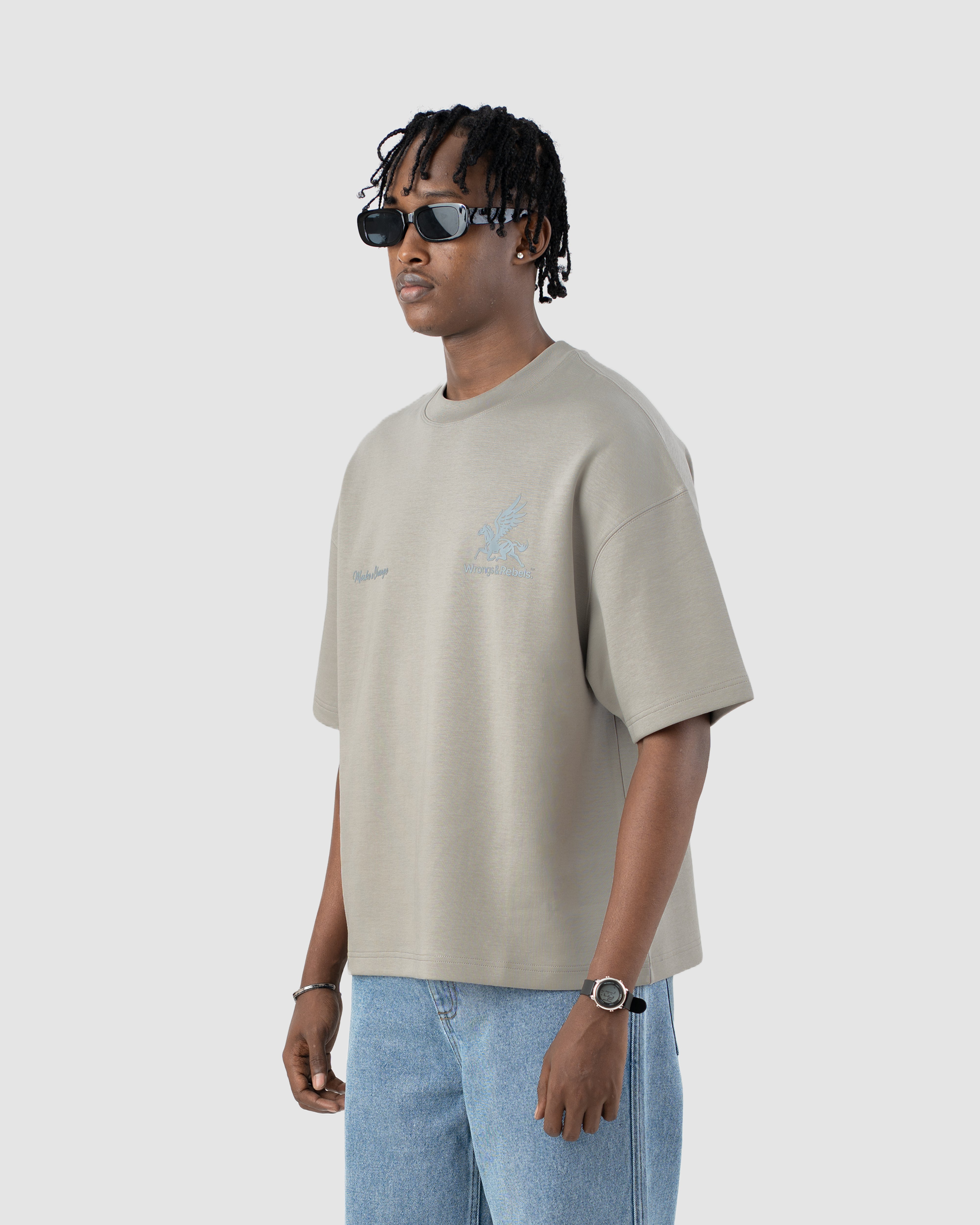 W&R Dark Ash Boxy T-Shirt