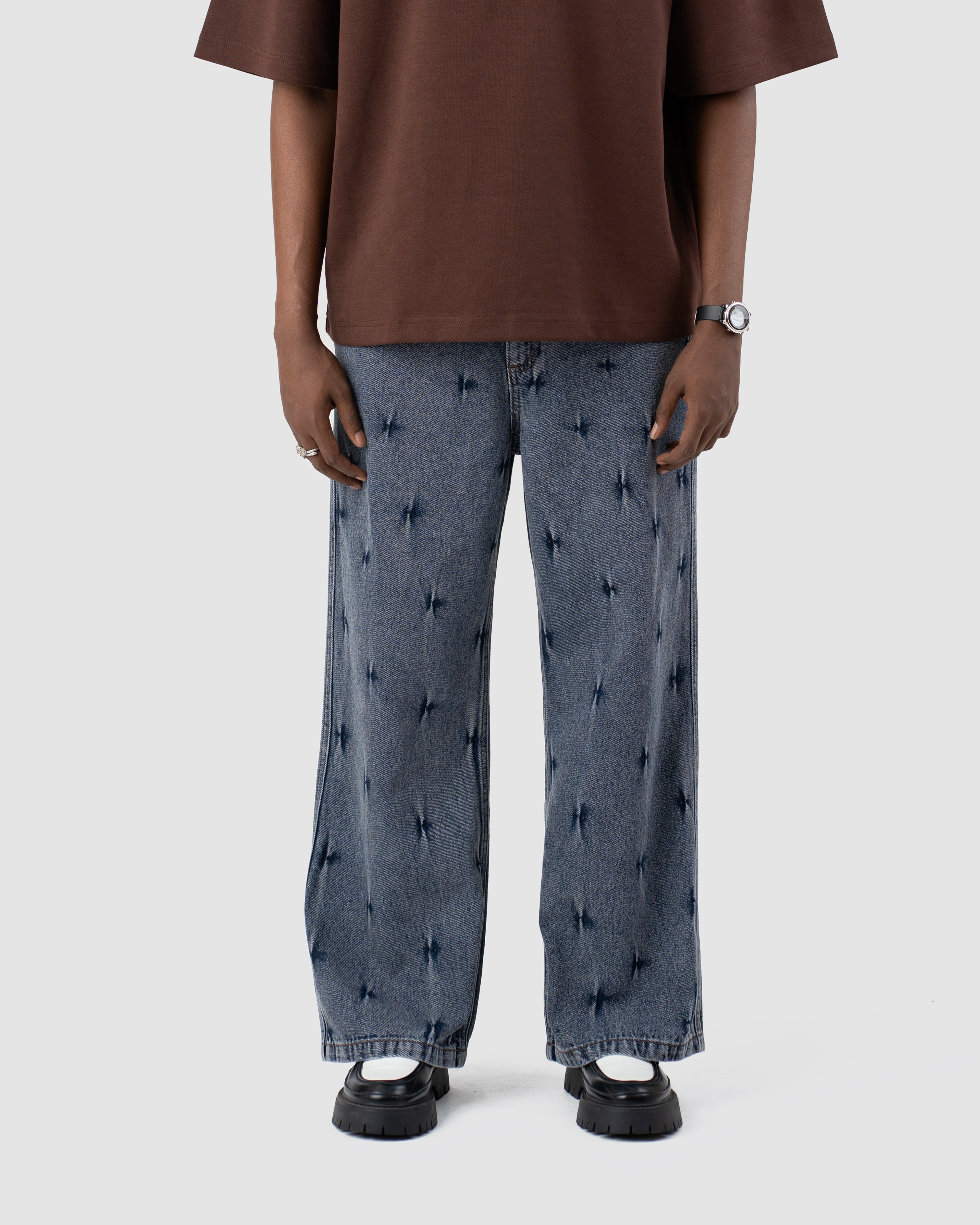 W&R Pin Stripe Baggy Pants