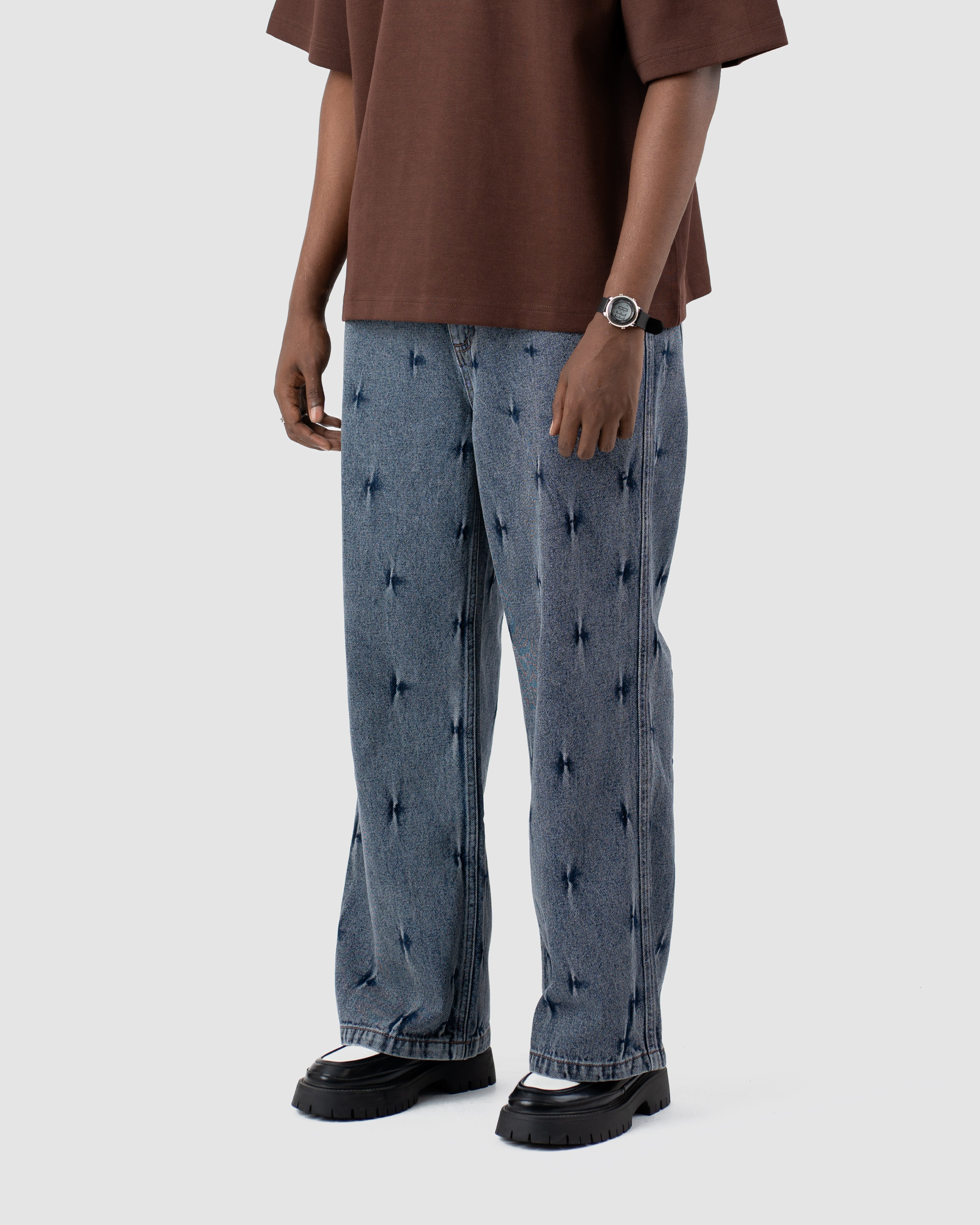 W&R Pin Stripe Baggy Pants