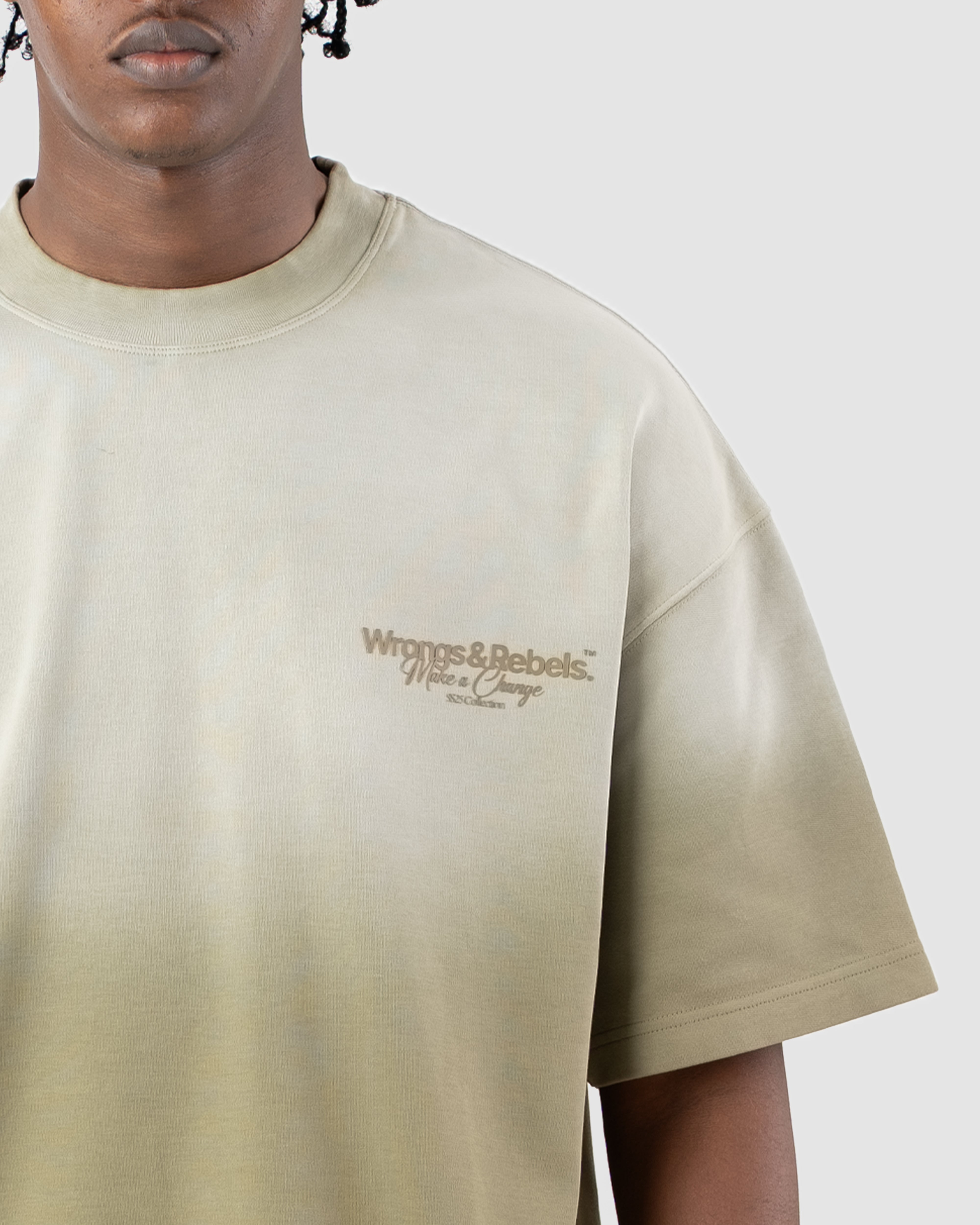 W&R Vintage Olive boxy T-shirt
