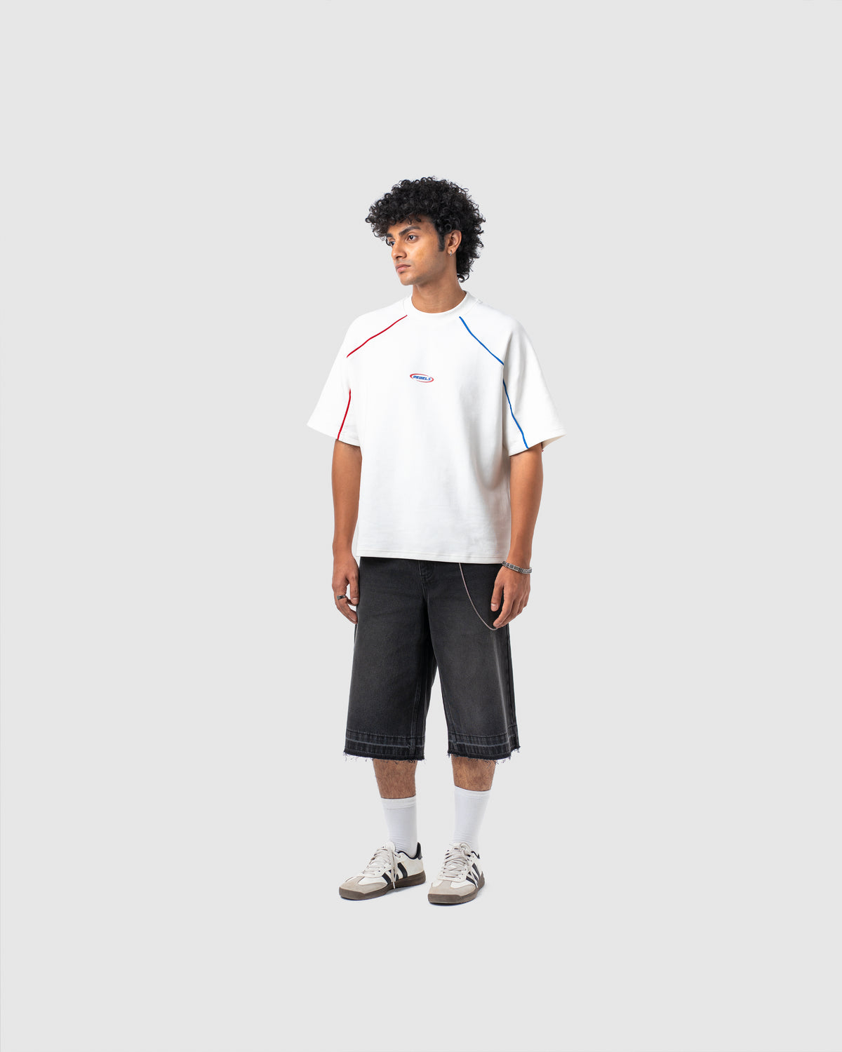 W&R White Old School Boxy T-Shirt