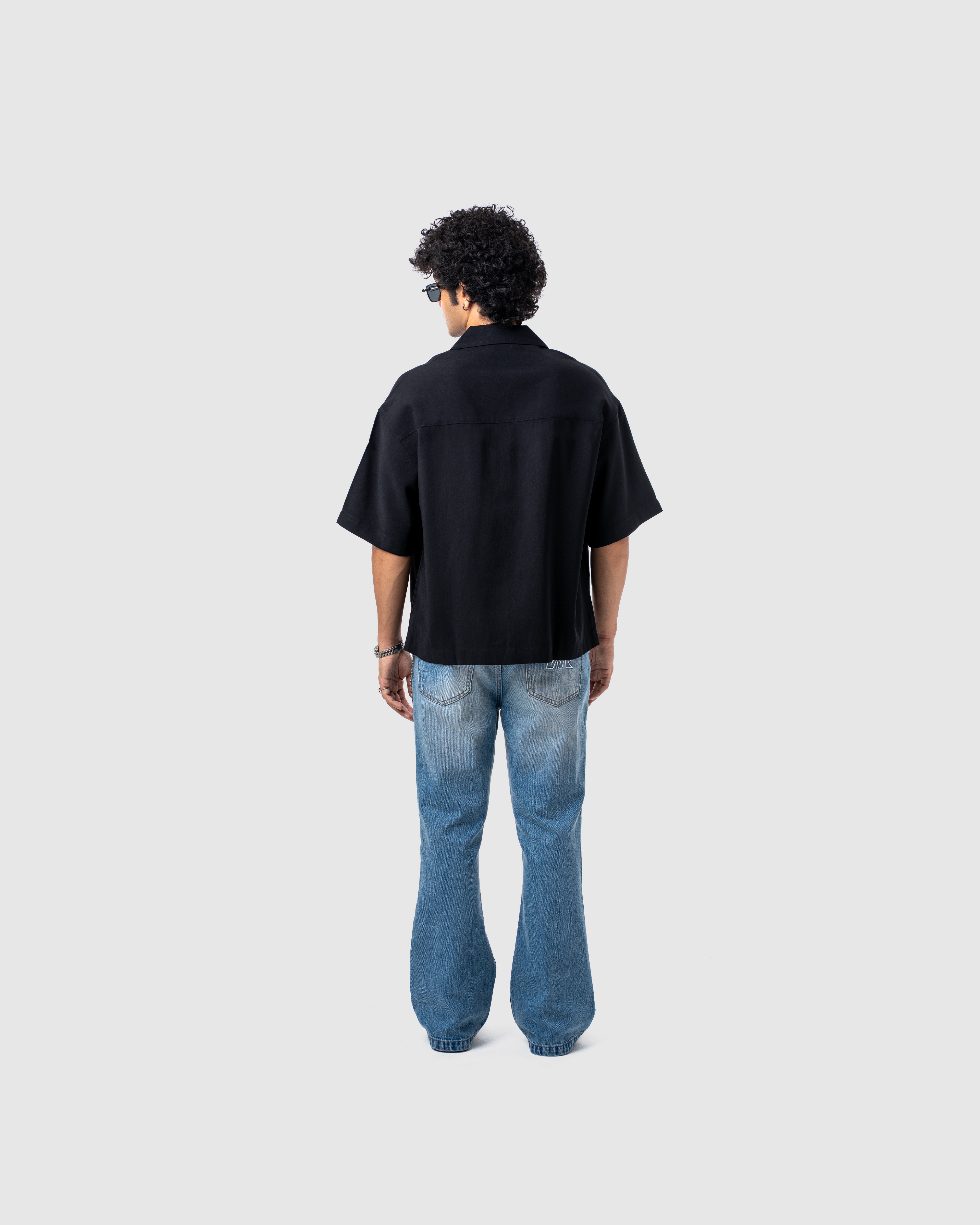 W&R Black Cuban Shirt