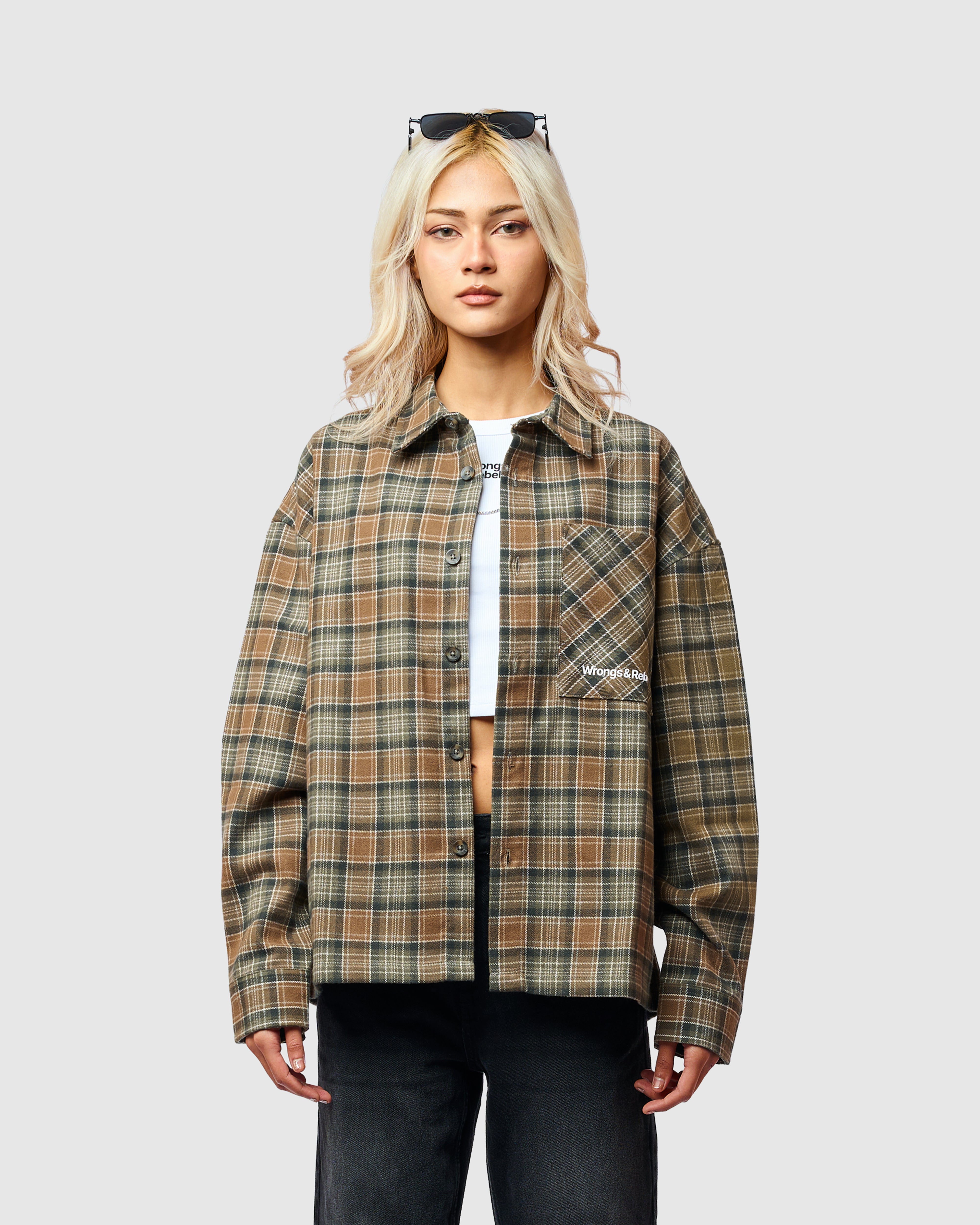 W&R Soil Boxy Check Shirt