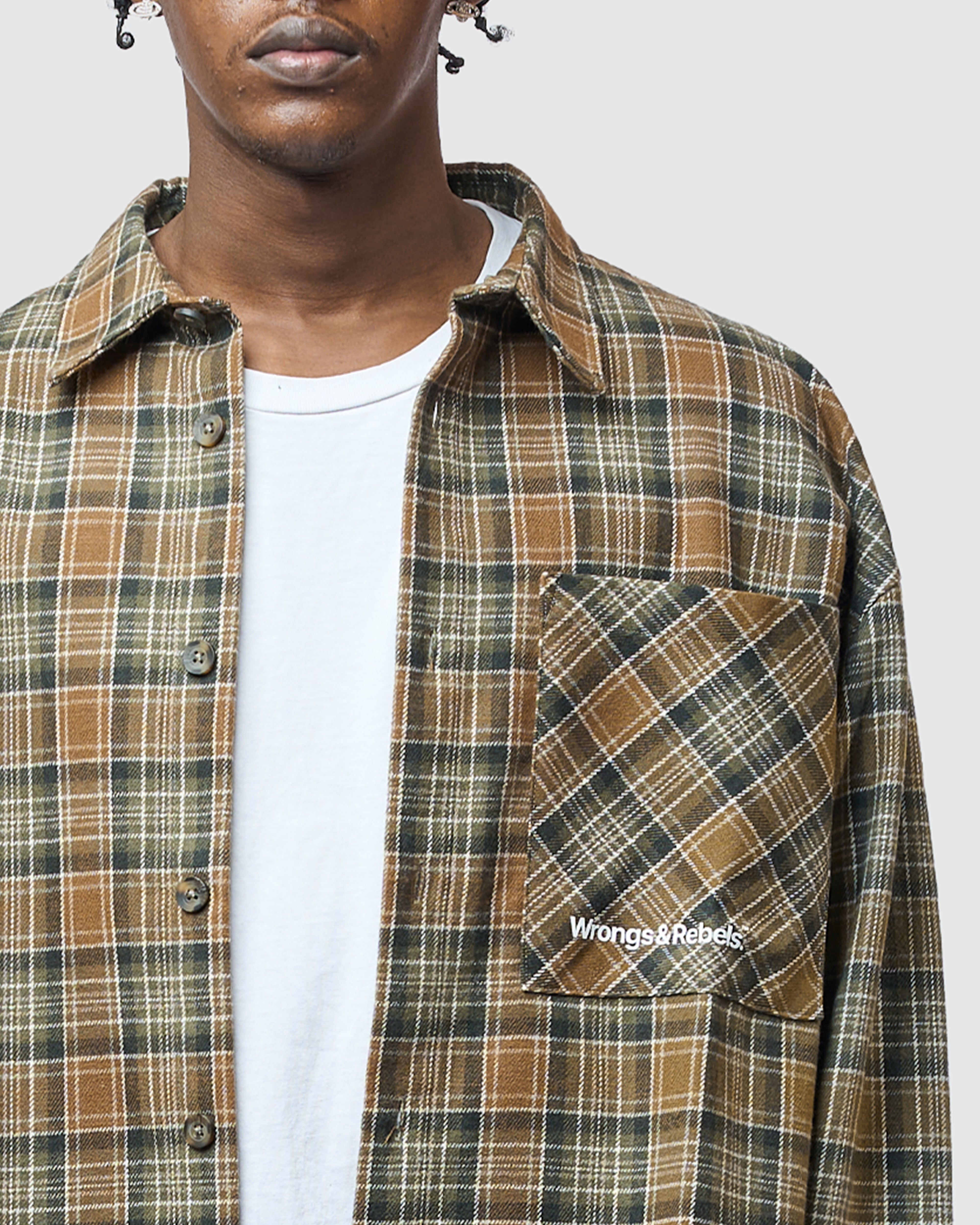 W&R Soil Boxy Check Shirt