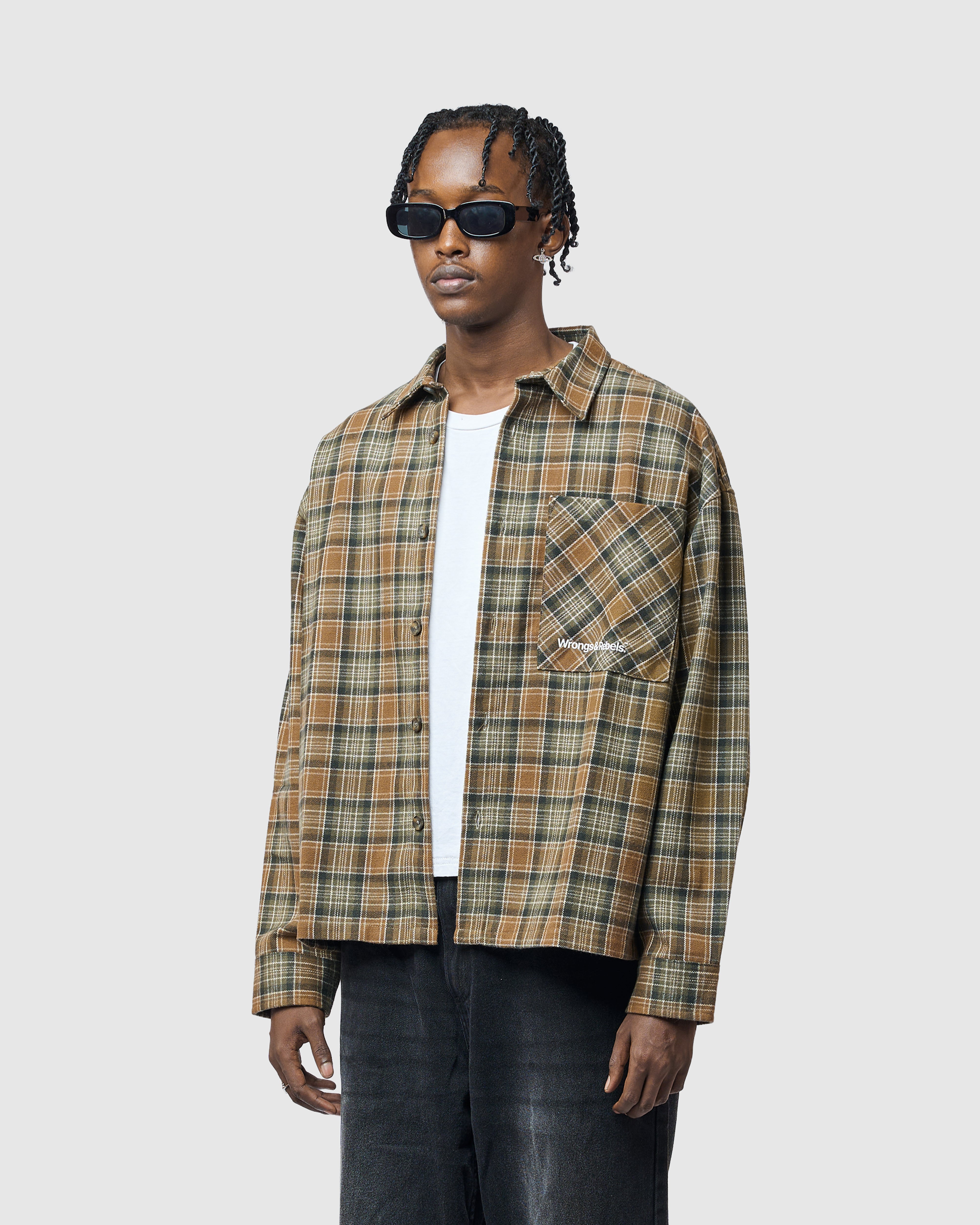 W&R Soil Boxy Check Shirt