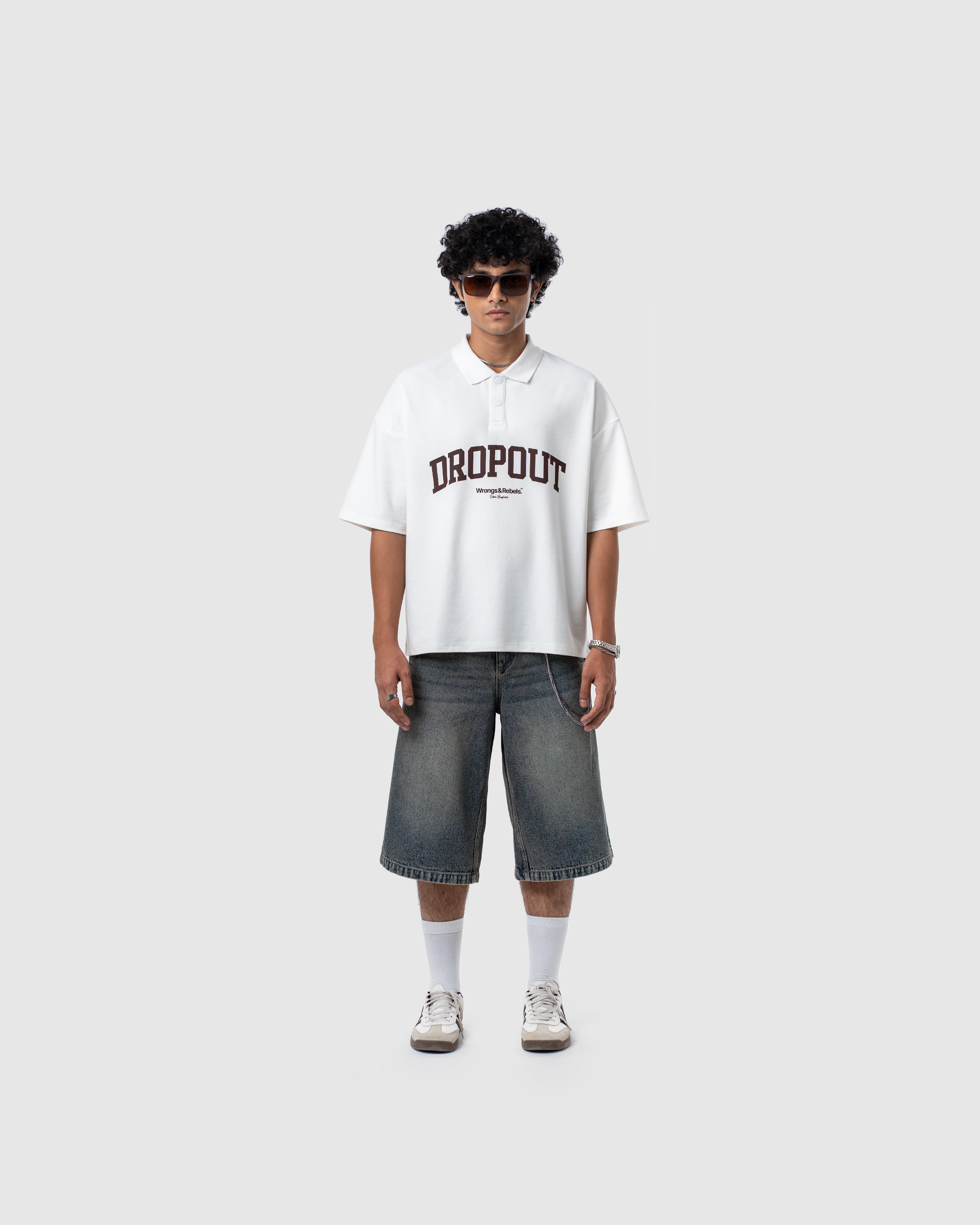 W&R Off-White Boxy Polo