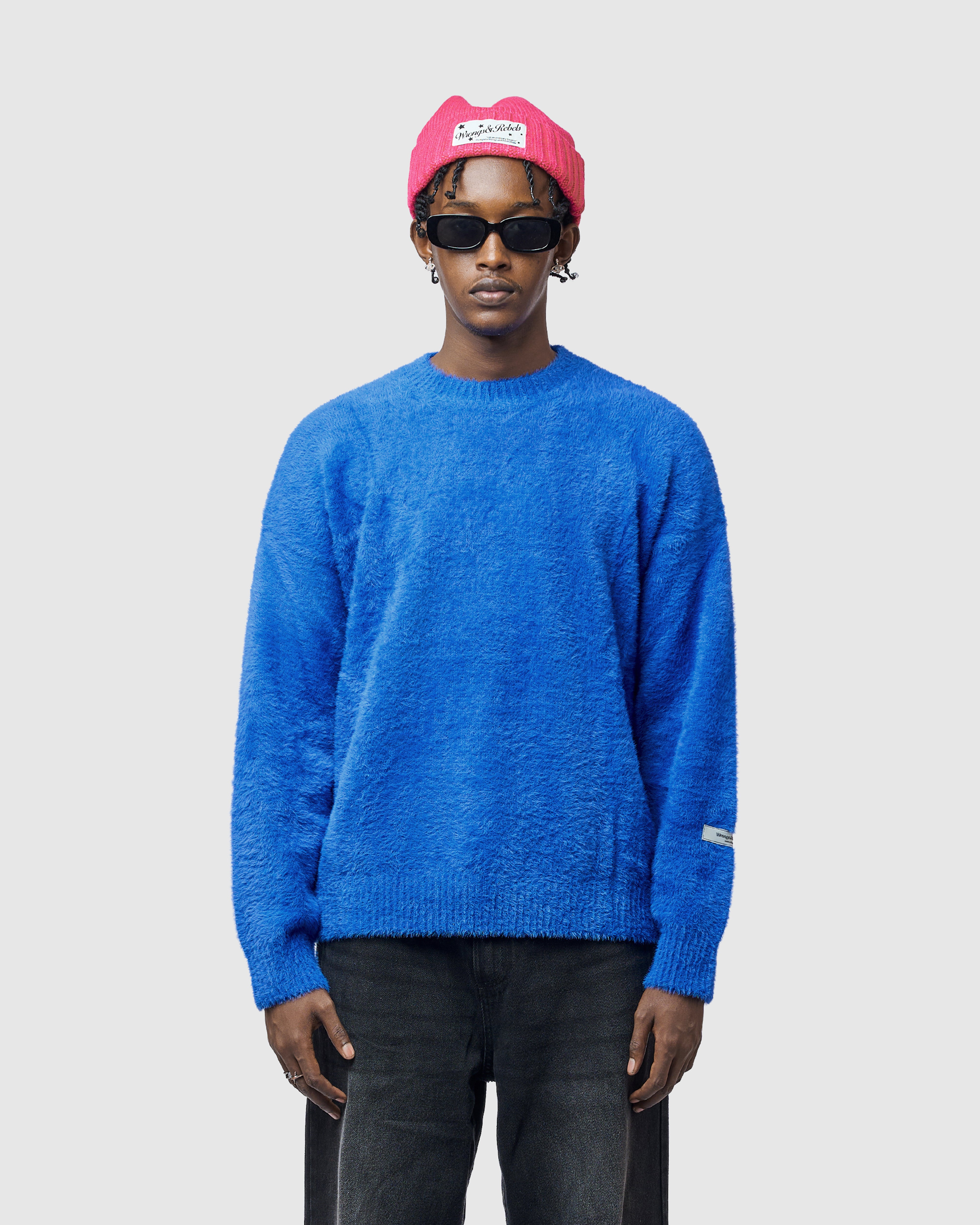 W&R Blue Cat Feather Sweater