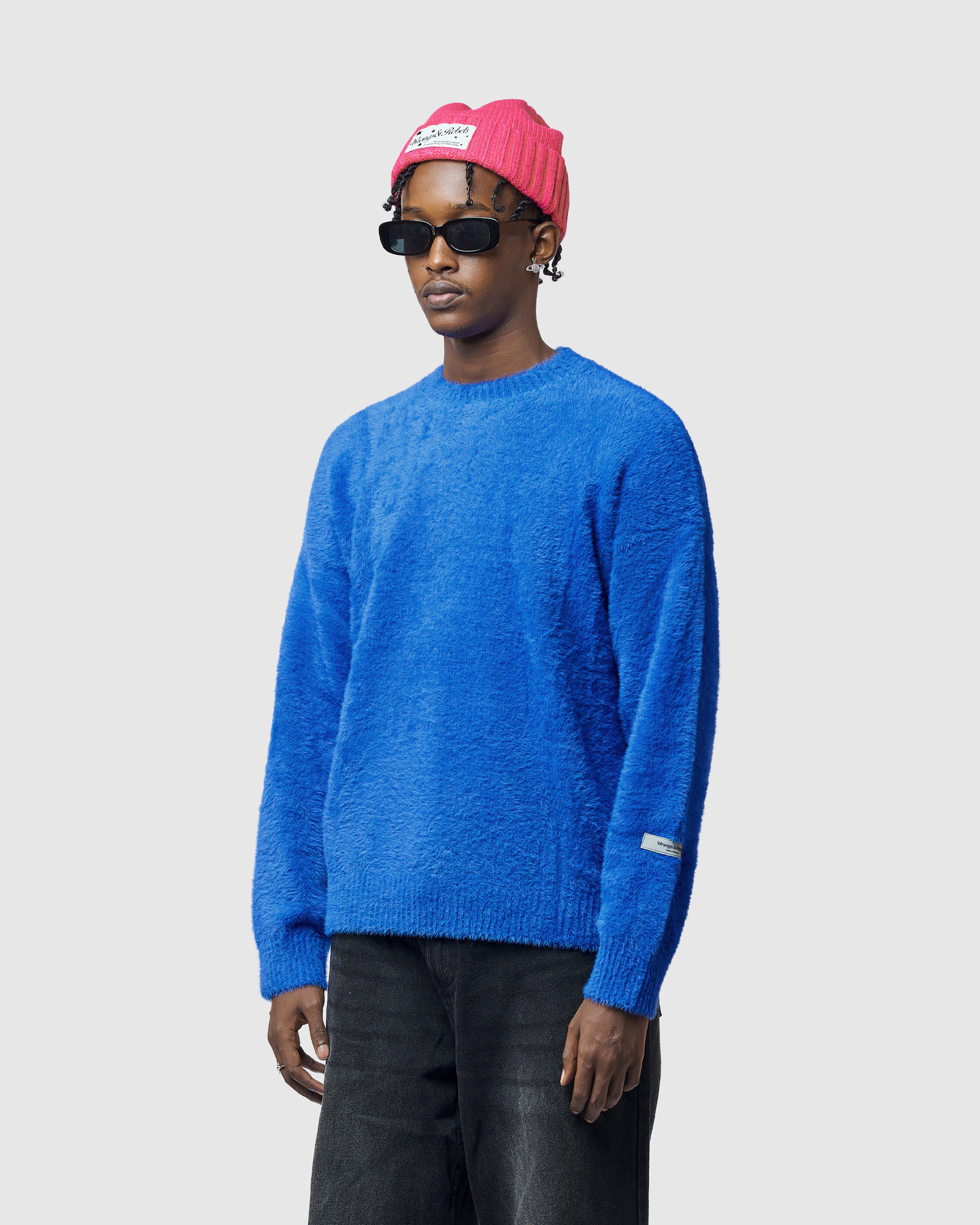 W&R Blue Cat Feather Sweater