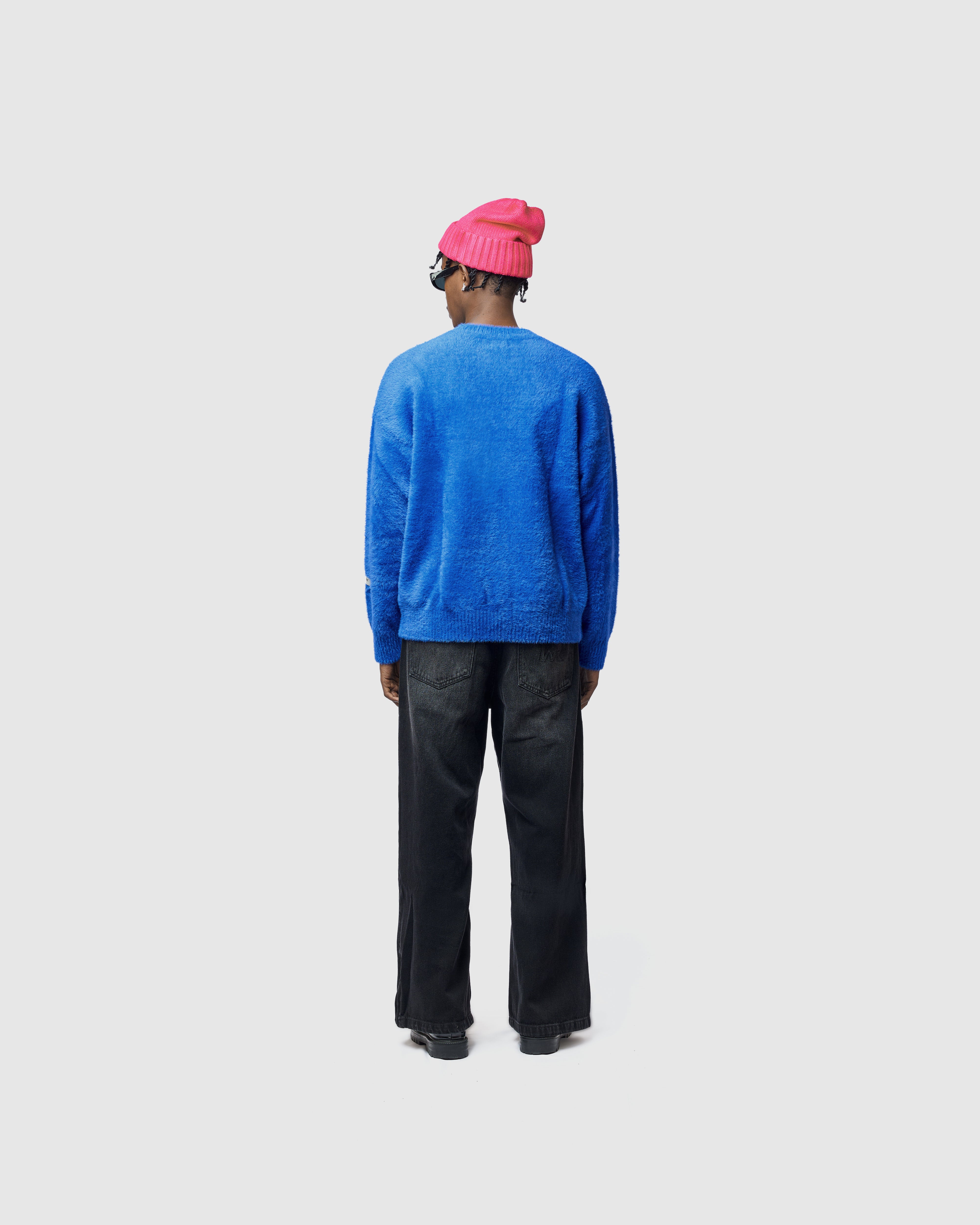 W&R Blue Cat Feather Sweater