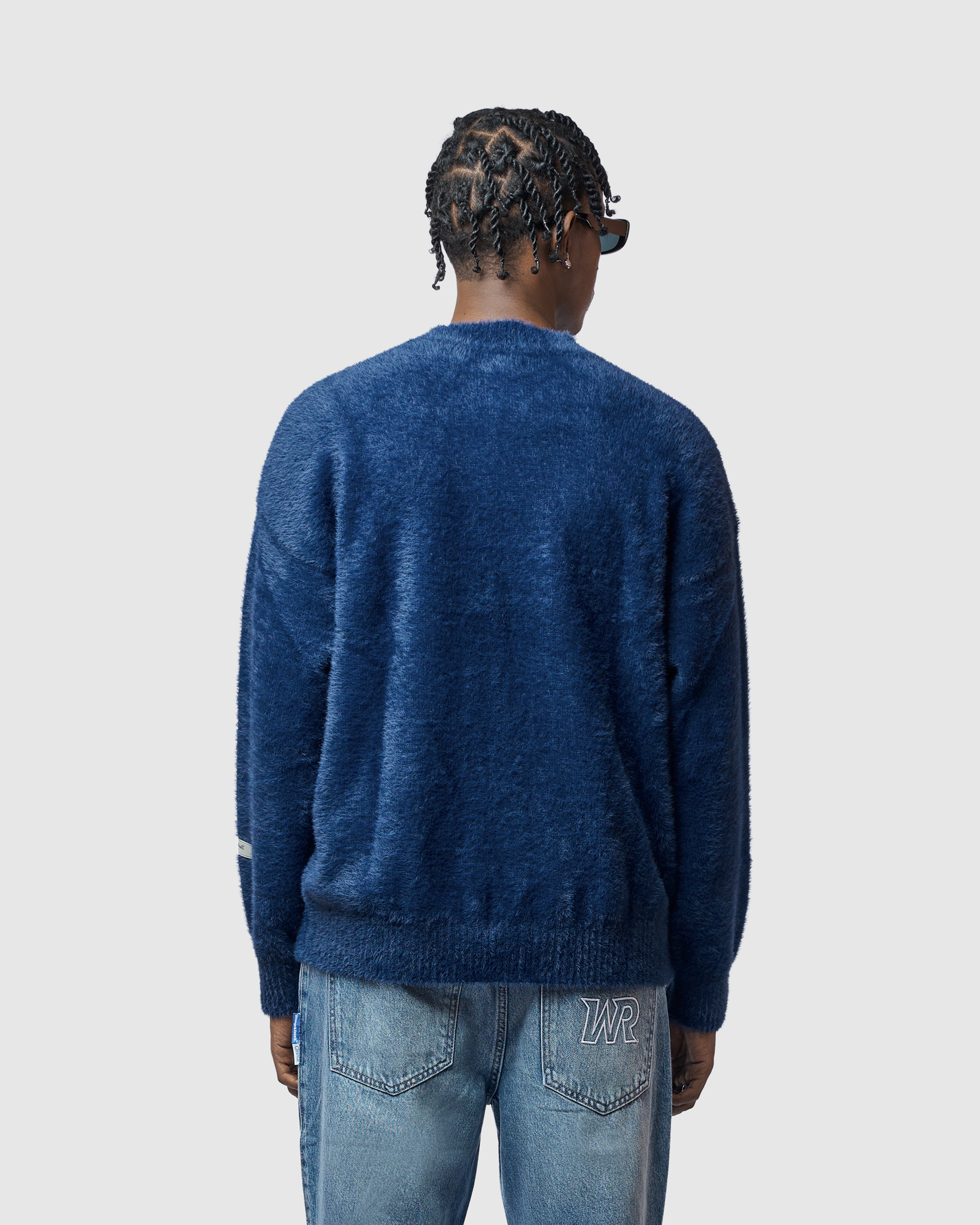 W&R Navy Cat Feather Sweater