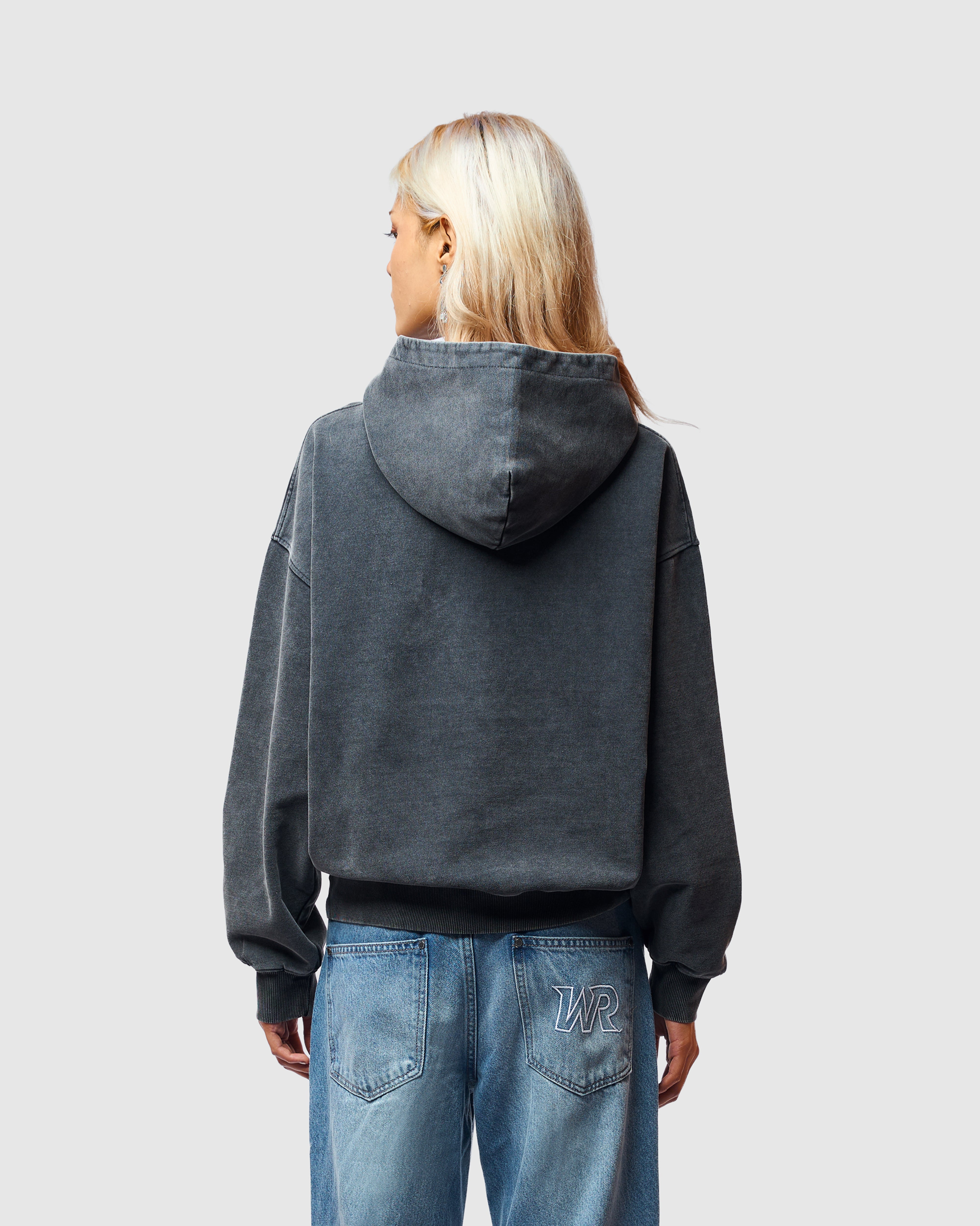 W&R Charcoal Boxy Hoodie