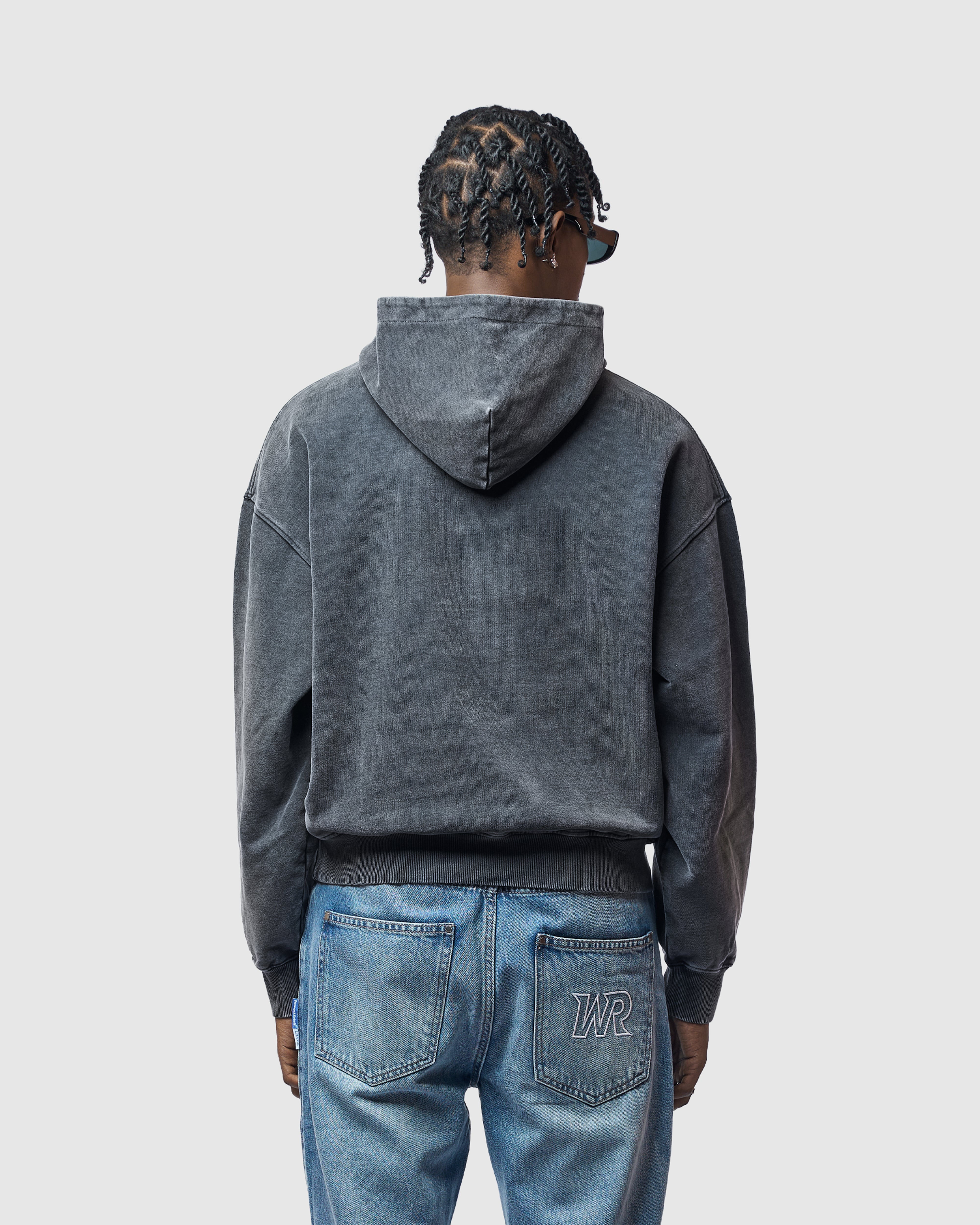 W&R Charcoal Boxy Hoodie