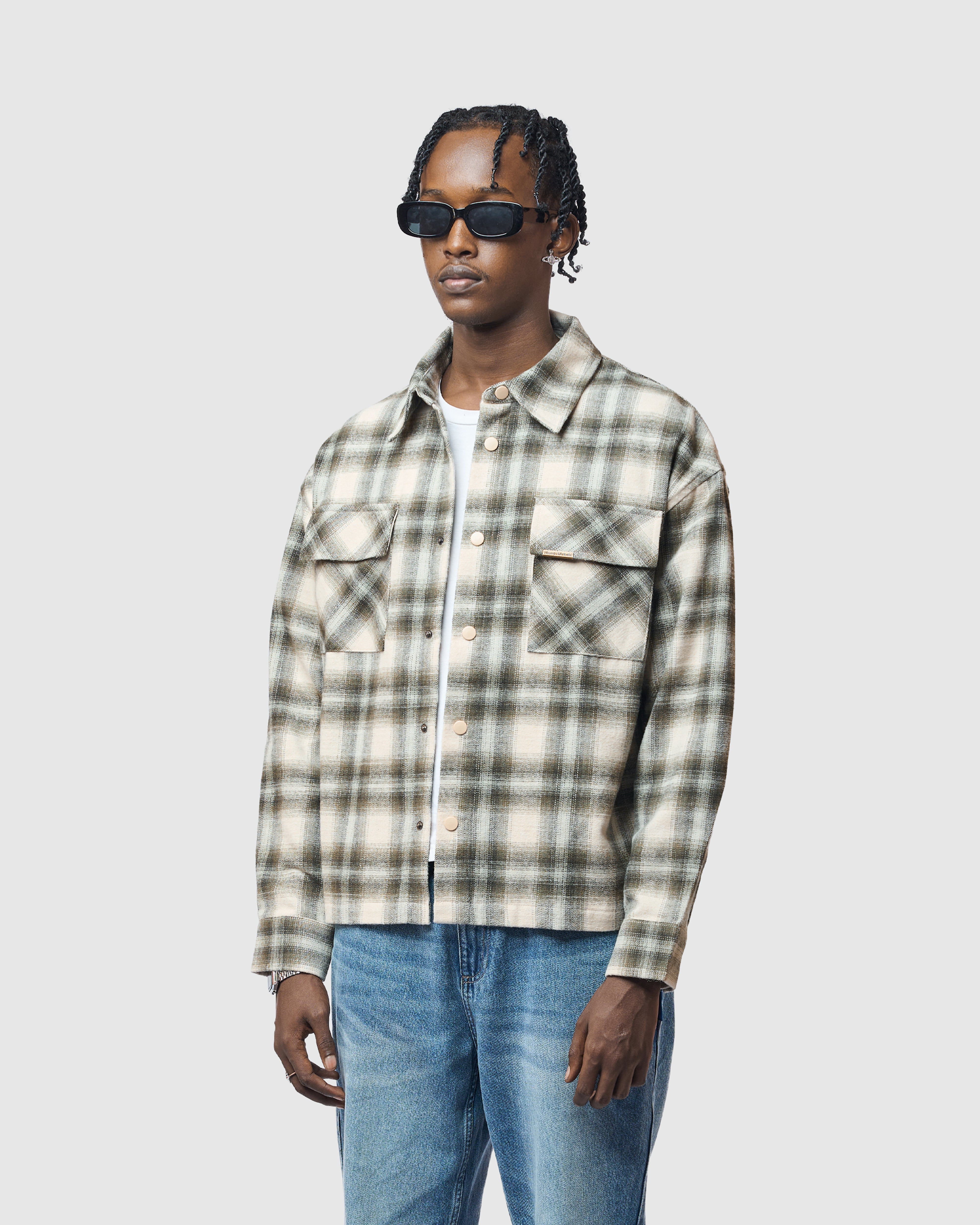 W&R Canvas Check Shacket