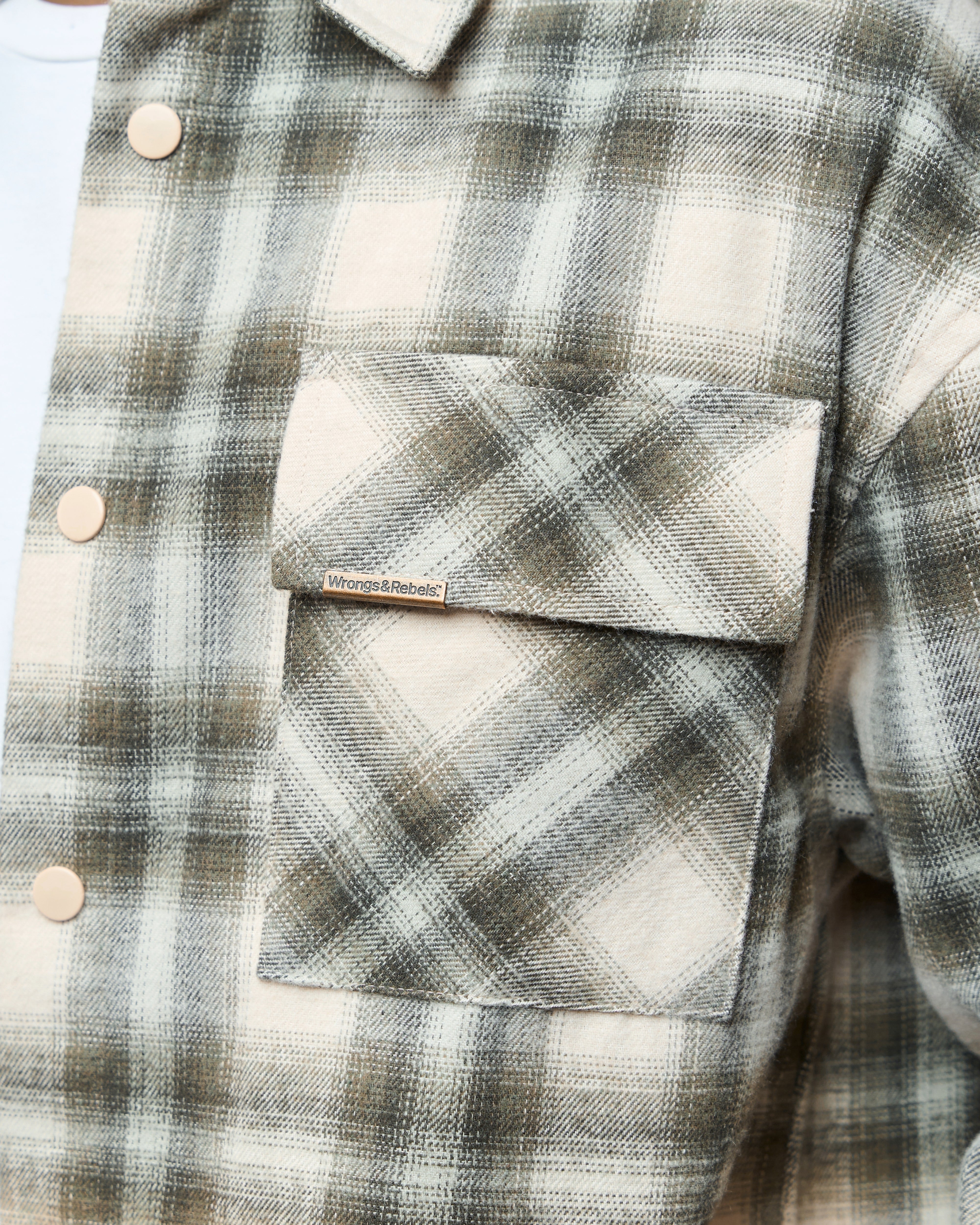W&R Canvas Check Shacket