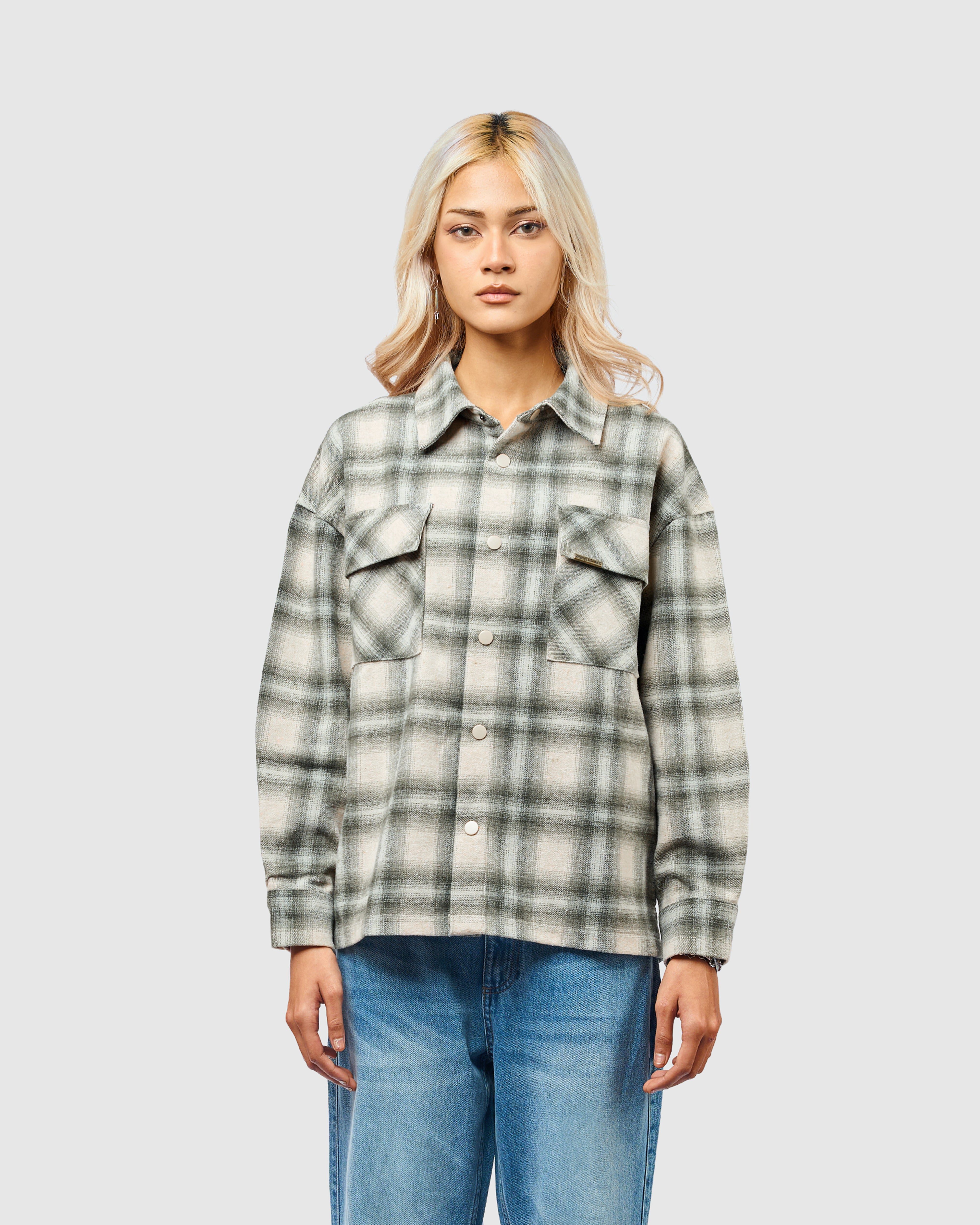 W&R Canvas Check Shacket
