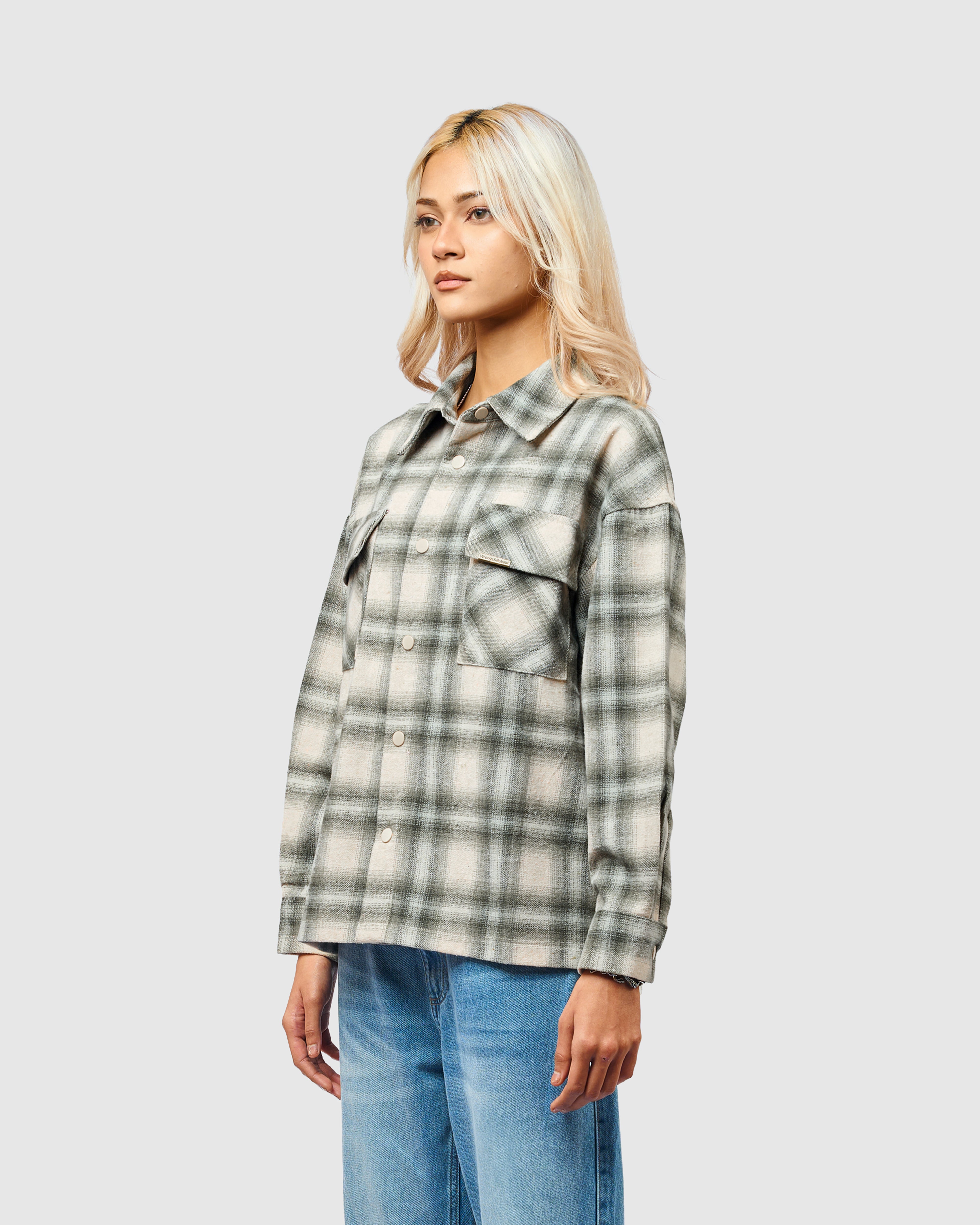W&R Canvas Check Shacket