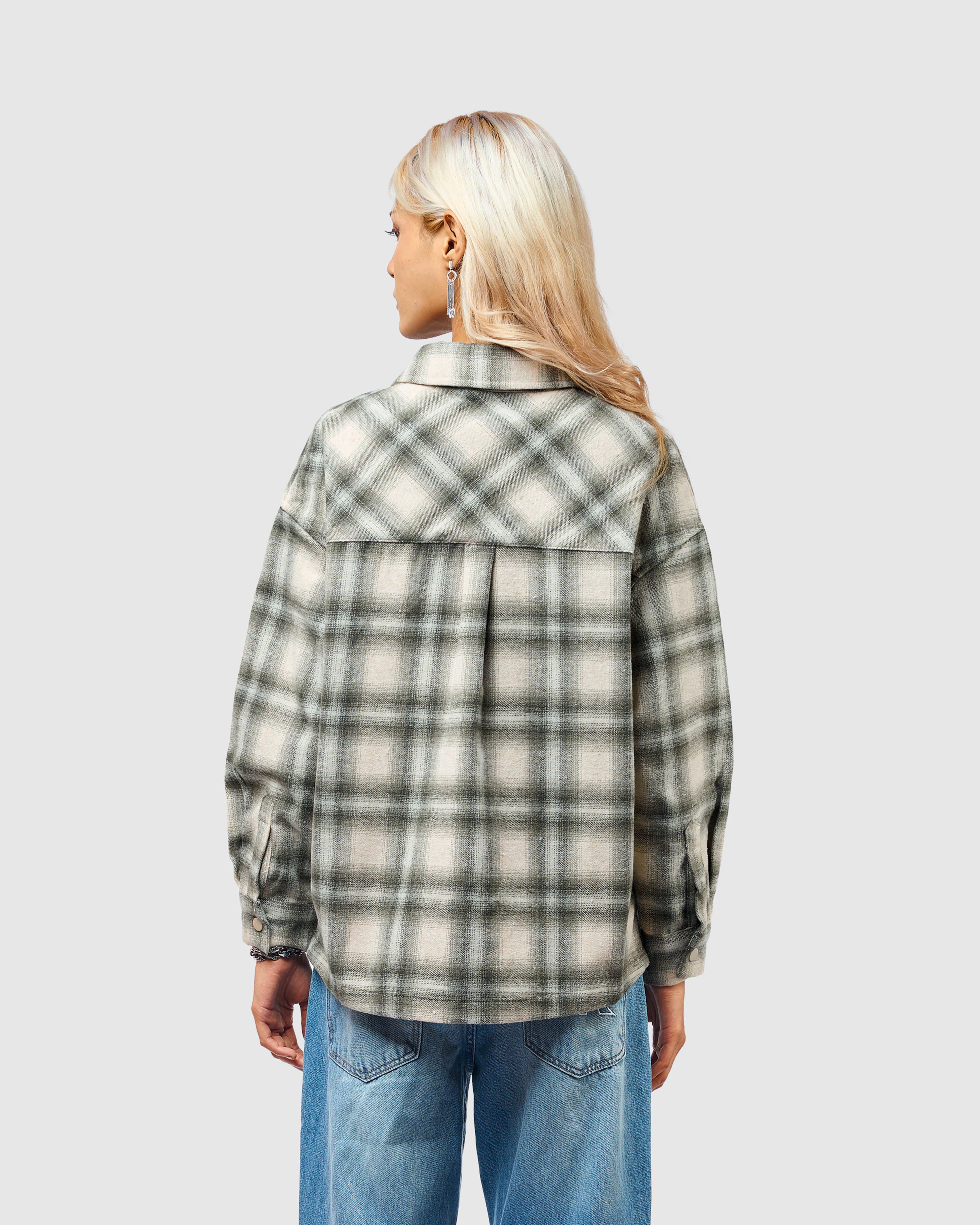 W&R Canvas Check Shacket