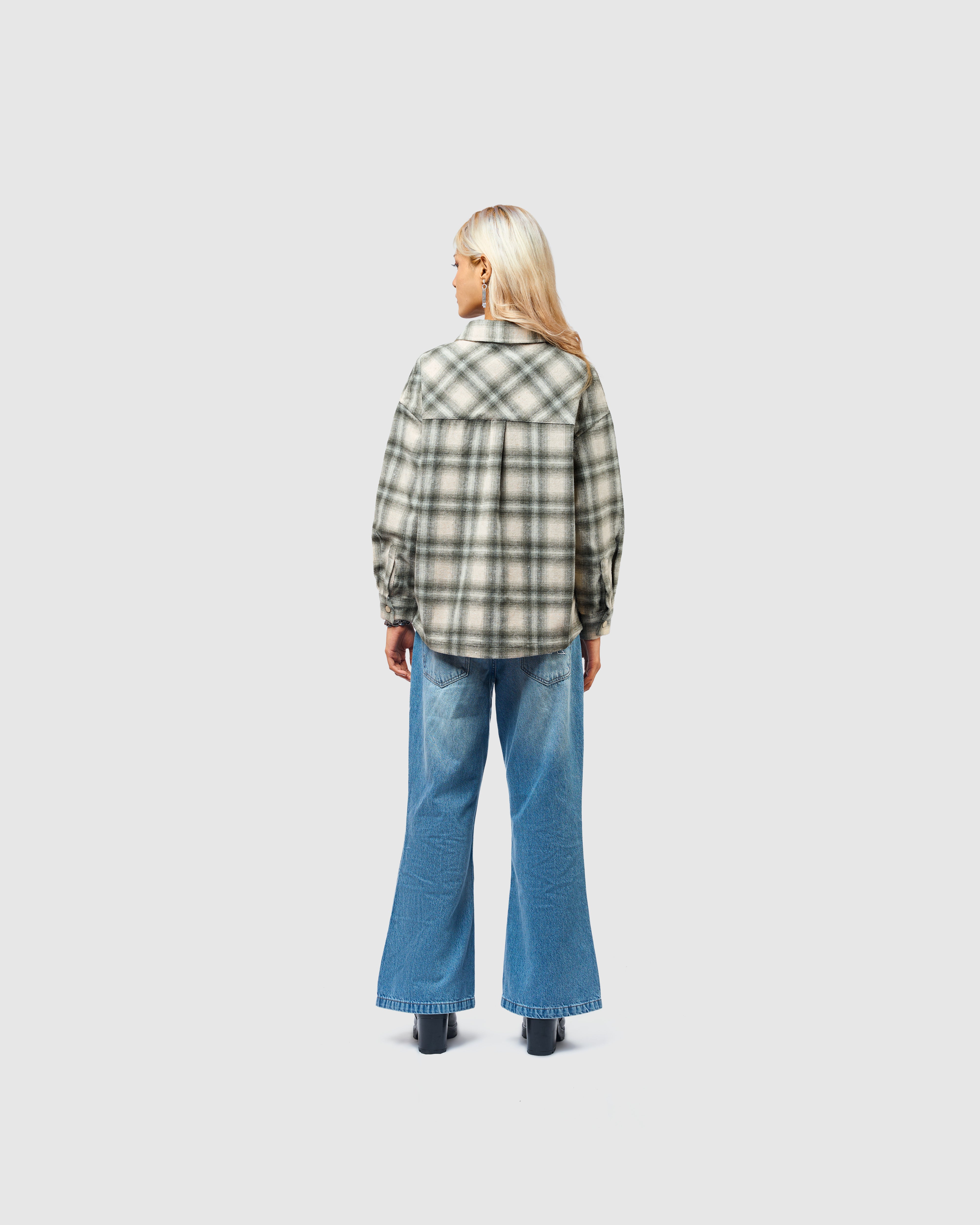 W&R Canvas Check Shacket