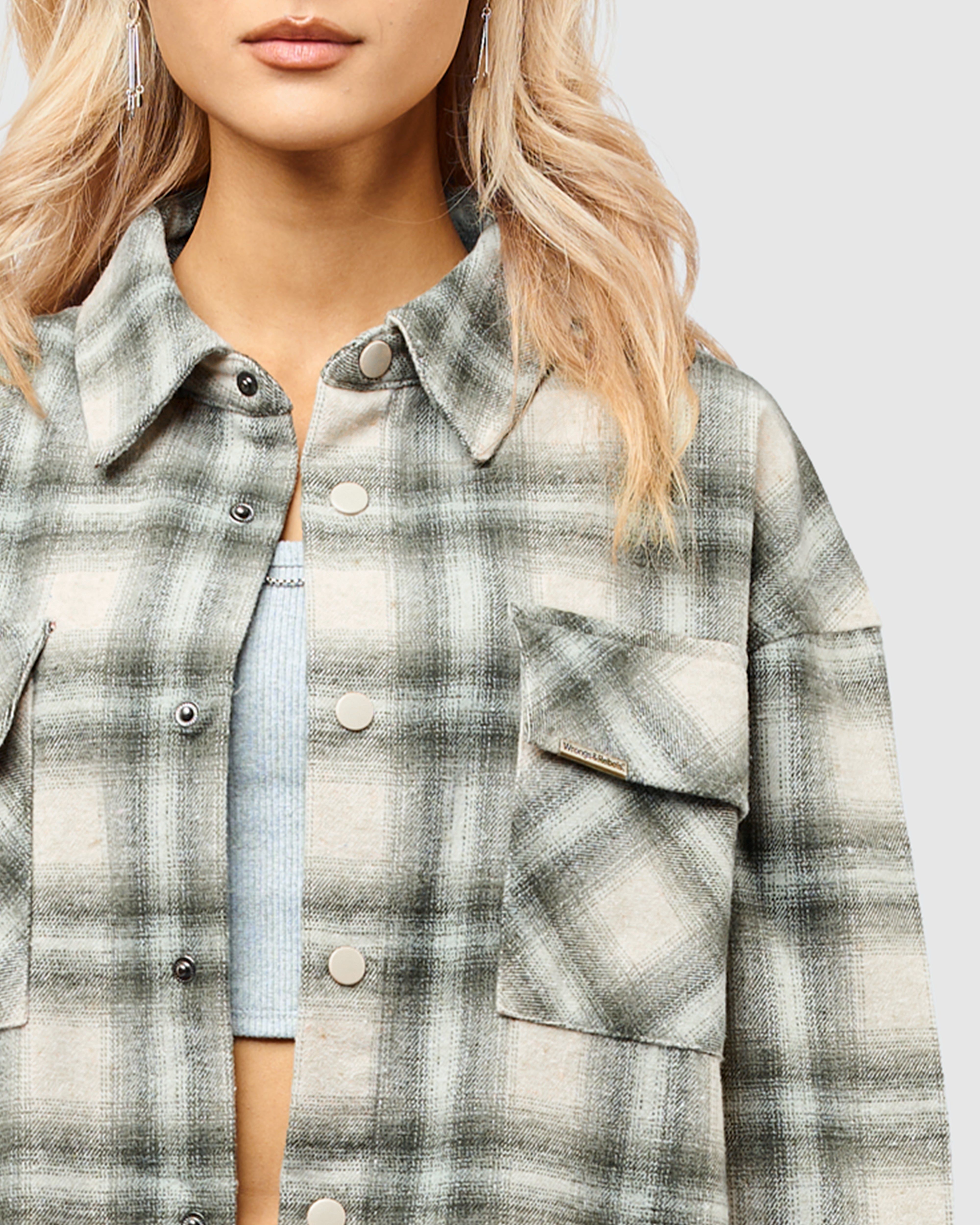 W&R Canvas Check Shacket