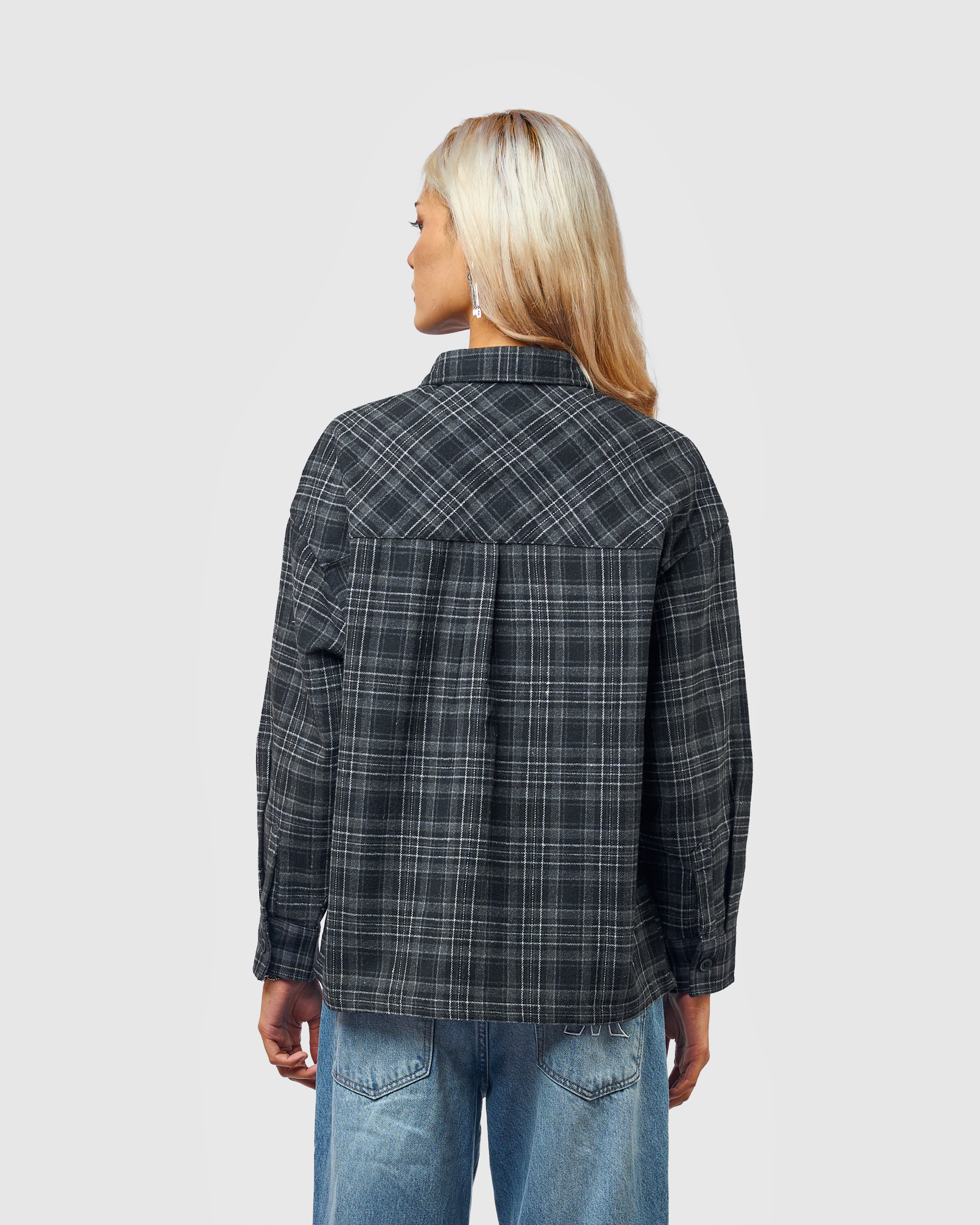W&R Earth Boxy Check Shirt