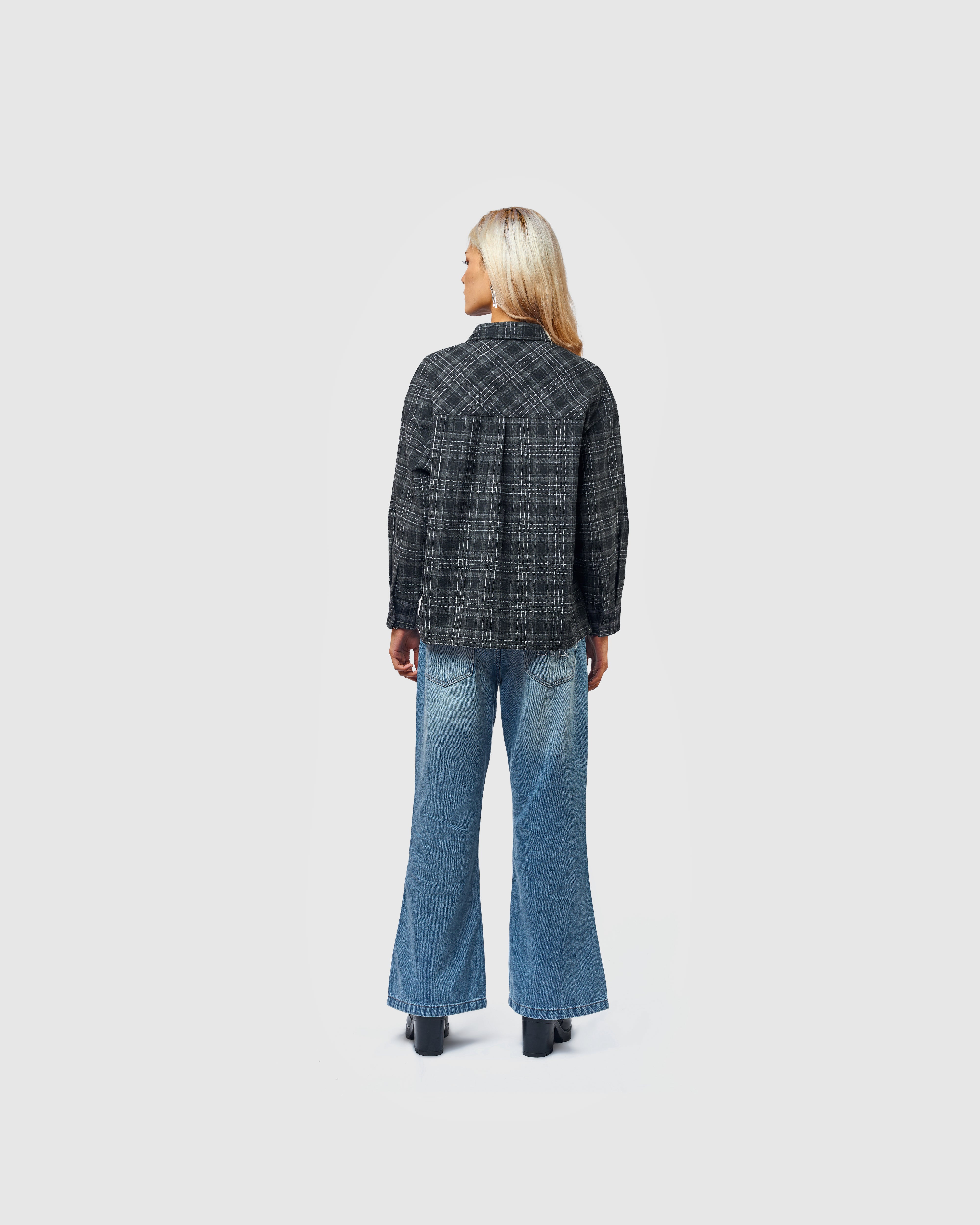 W&R Earth Boxy Check Shirt