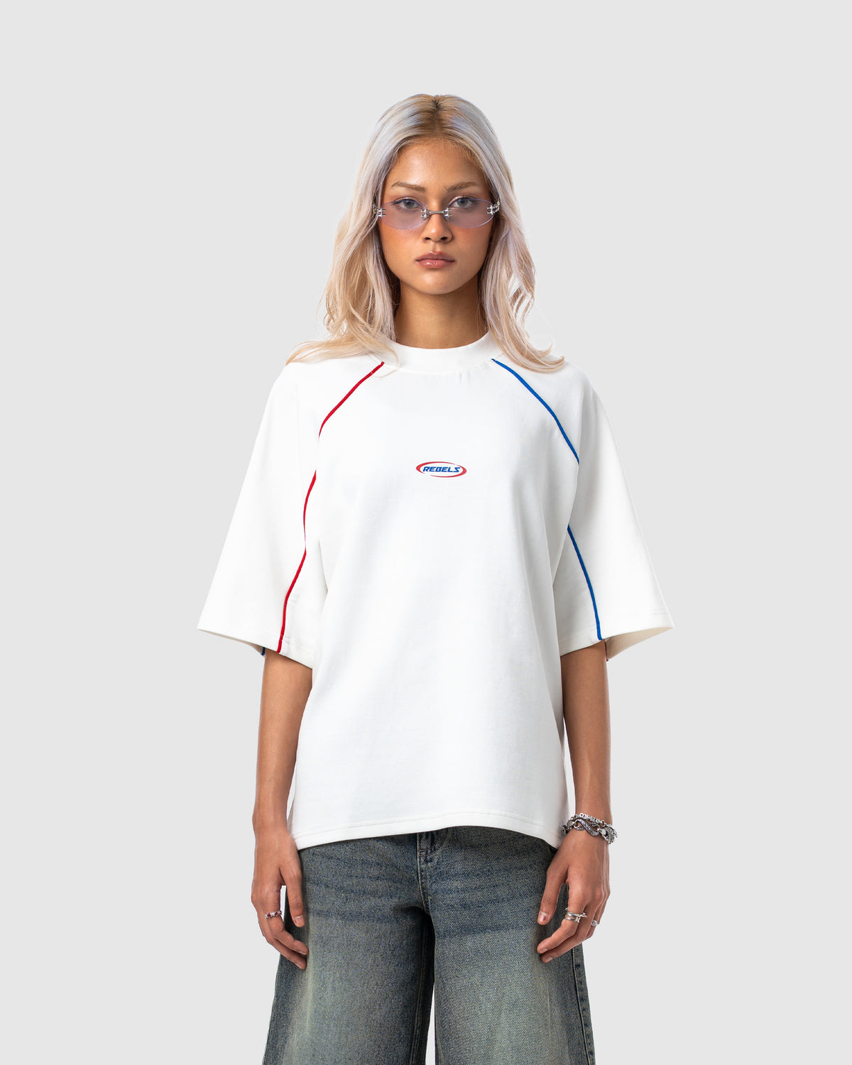 W&R White Old School Boxy T-Shirt