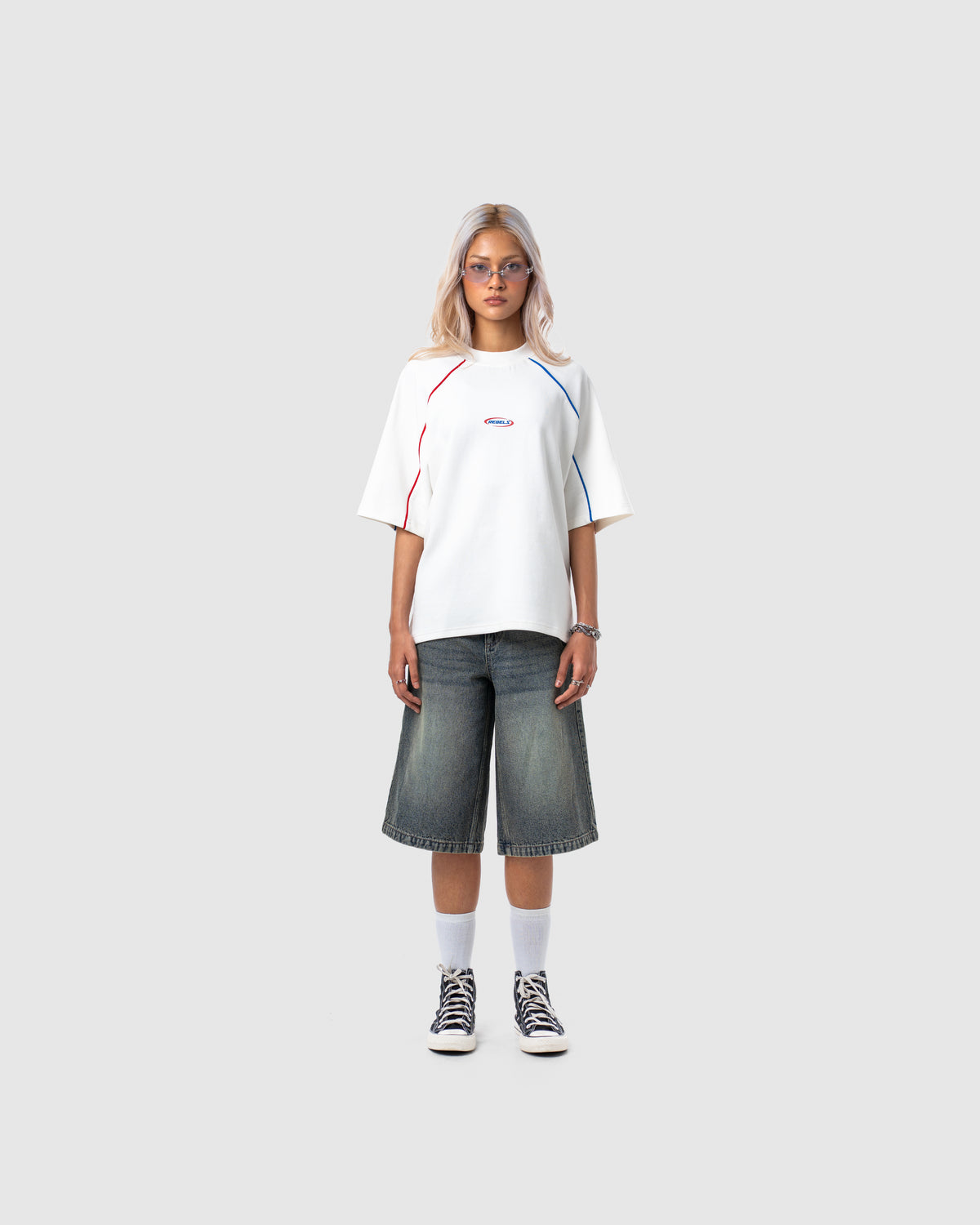 W&R White Old School Boxy T-Shirt
