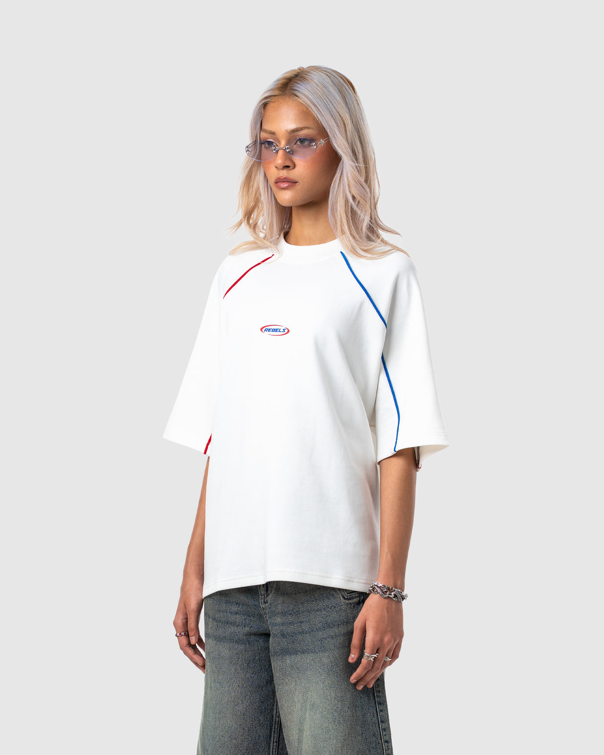 W&R White Old School Boxy T-Shirt