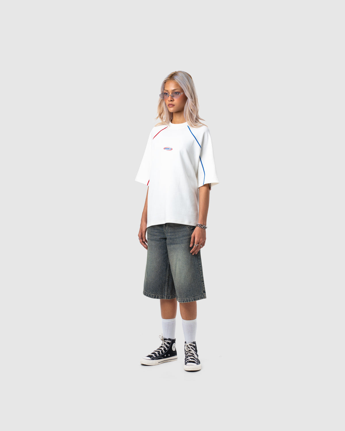 W&R White Old School Boxy T-Shirt