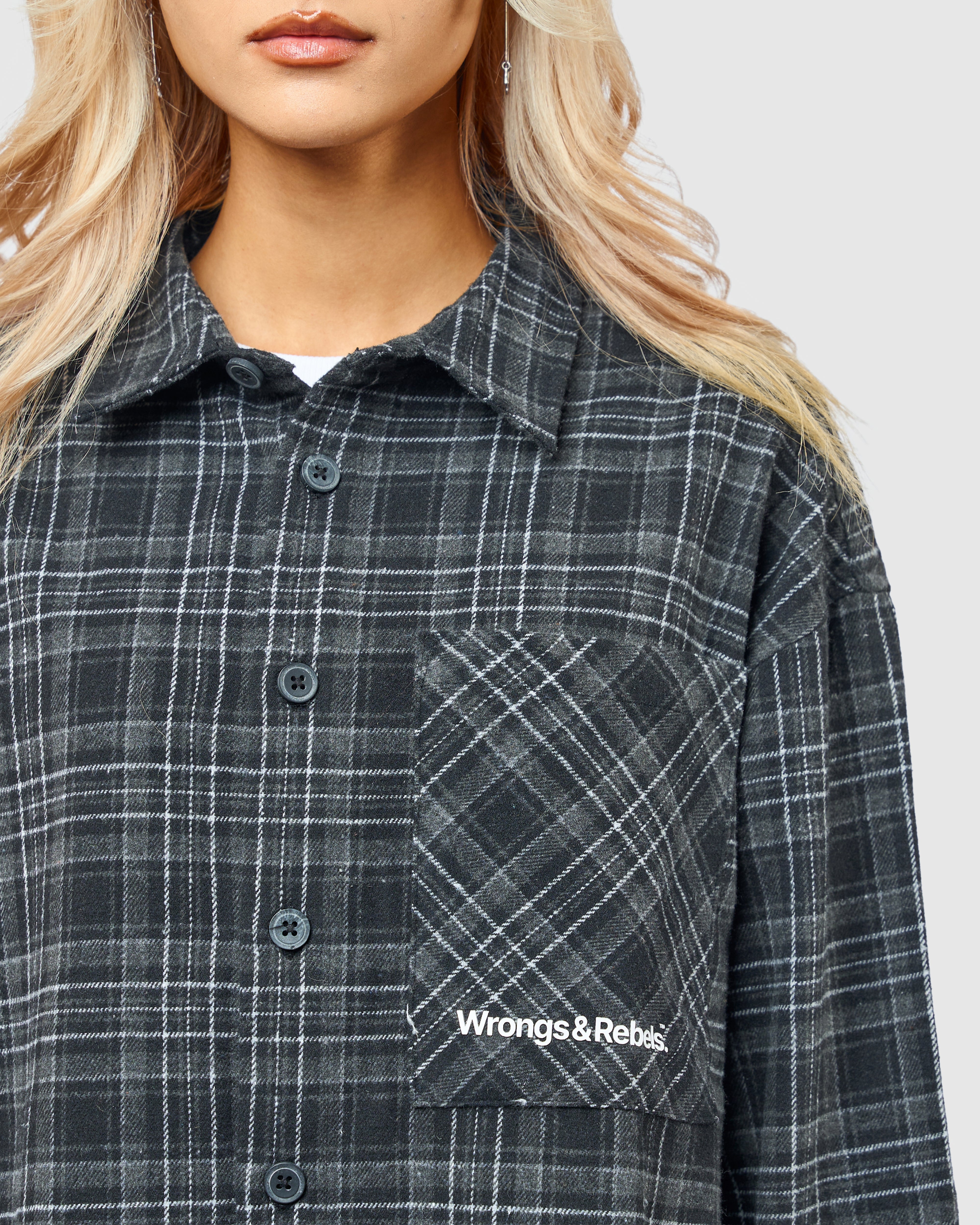 W&R Earth Boxy Check Shirt