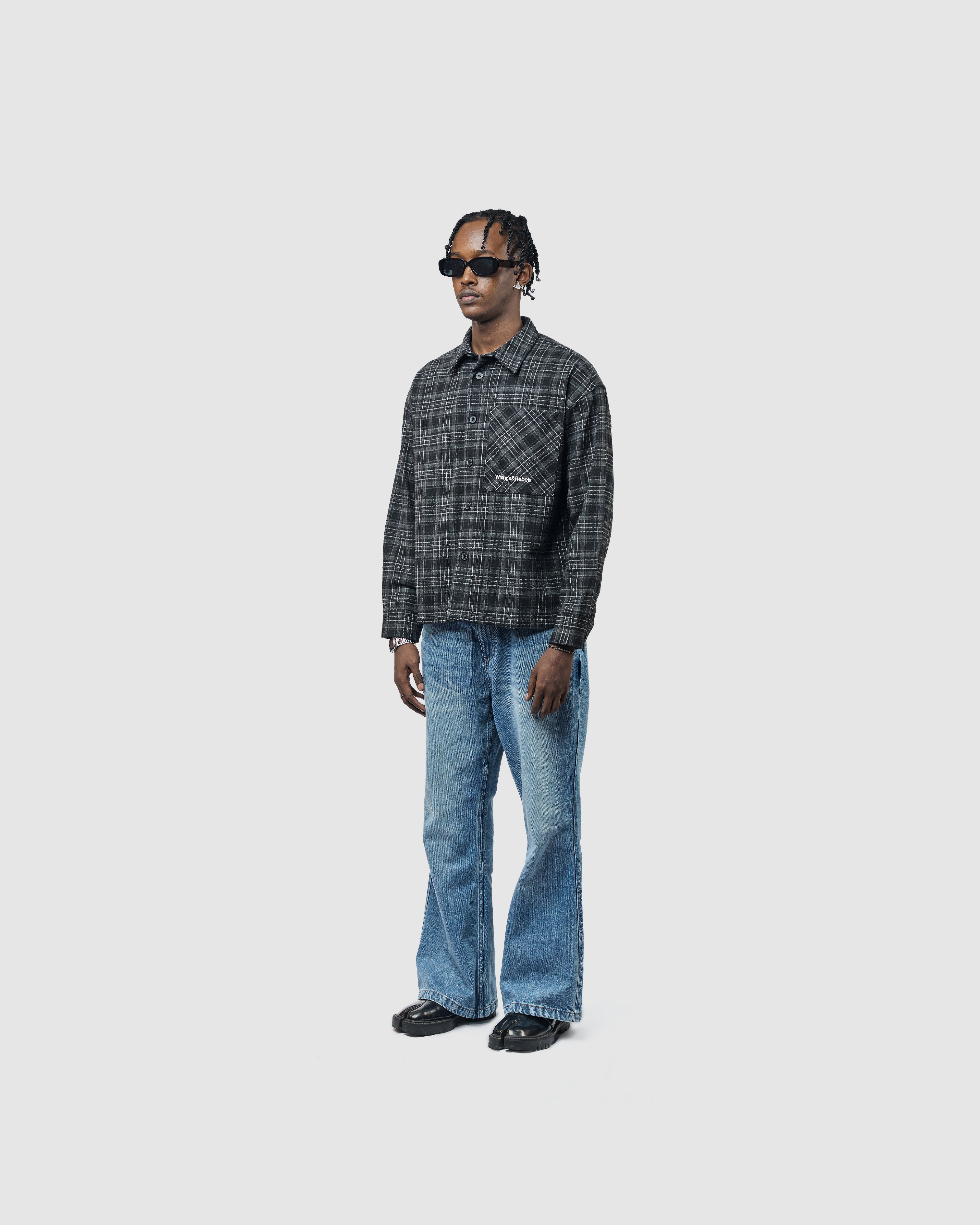 W&R Earth Boxy Check Shirt