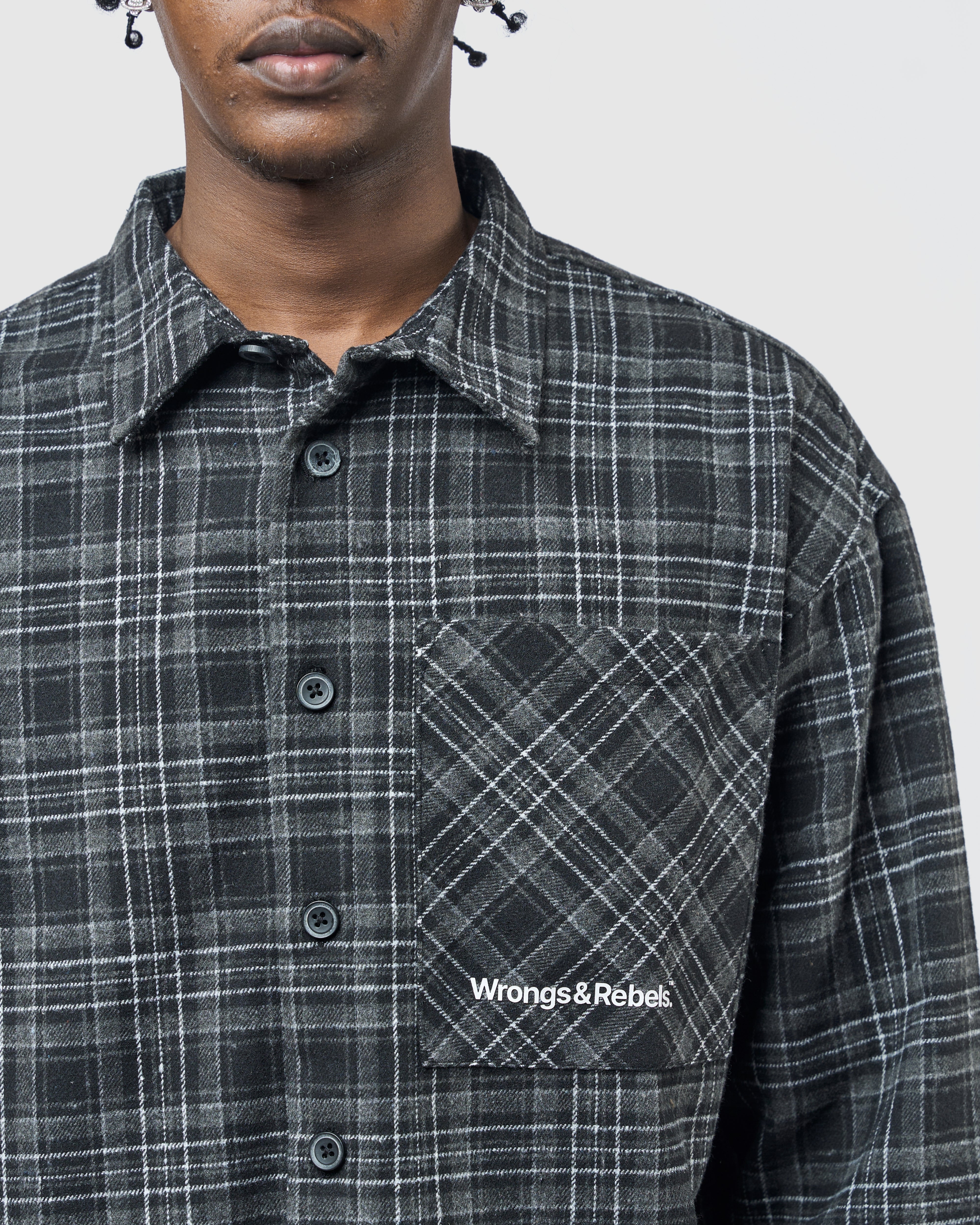 W&R Earth Boxy Check Shirt