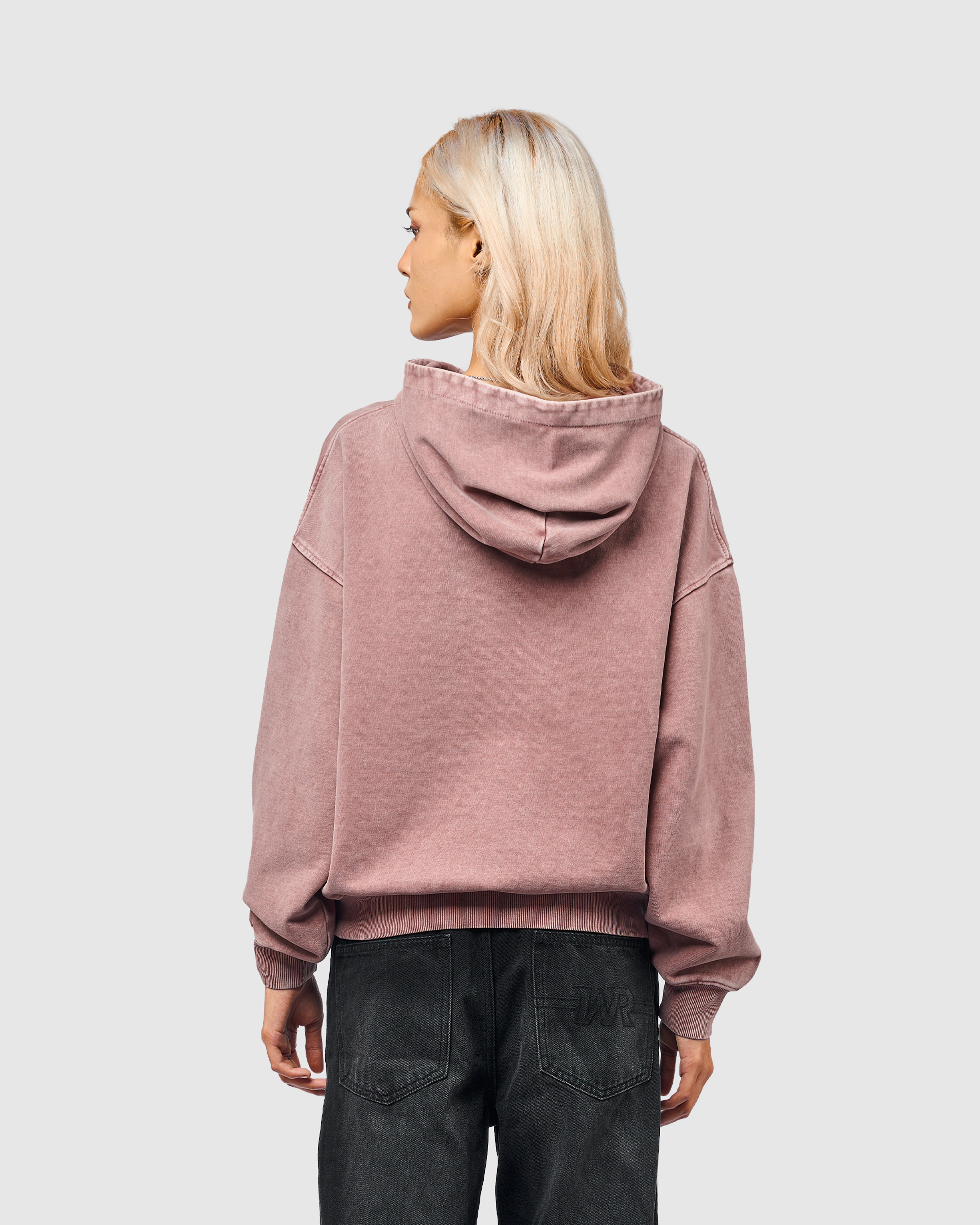 W&R Dusty Rose Boxy Hoodie