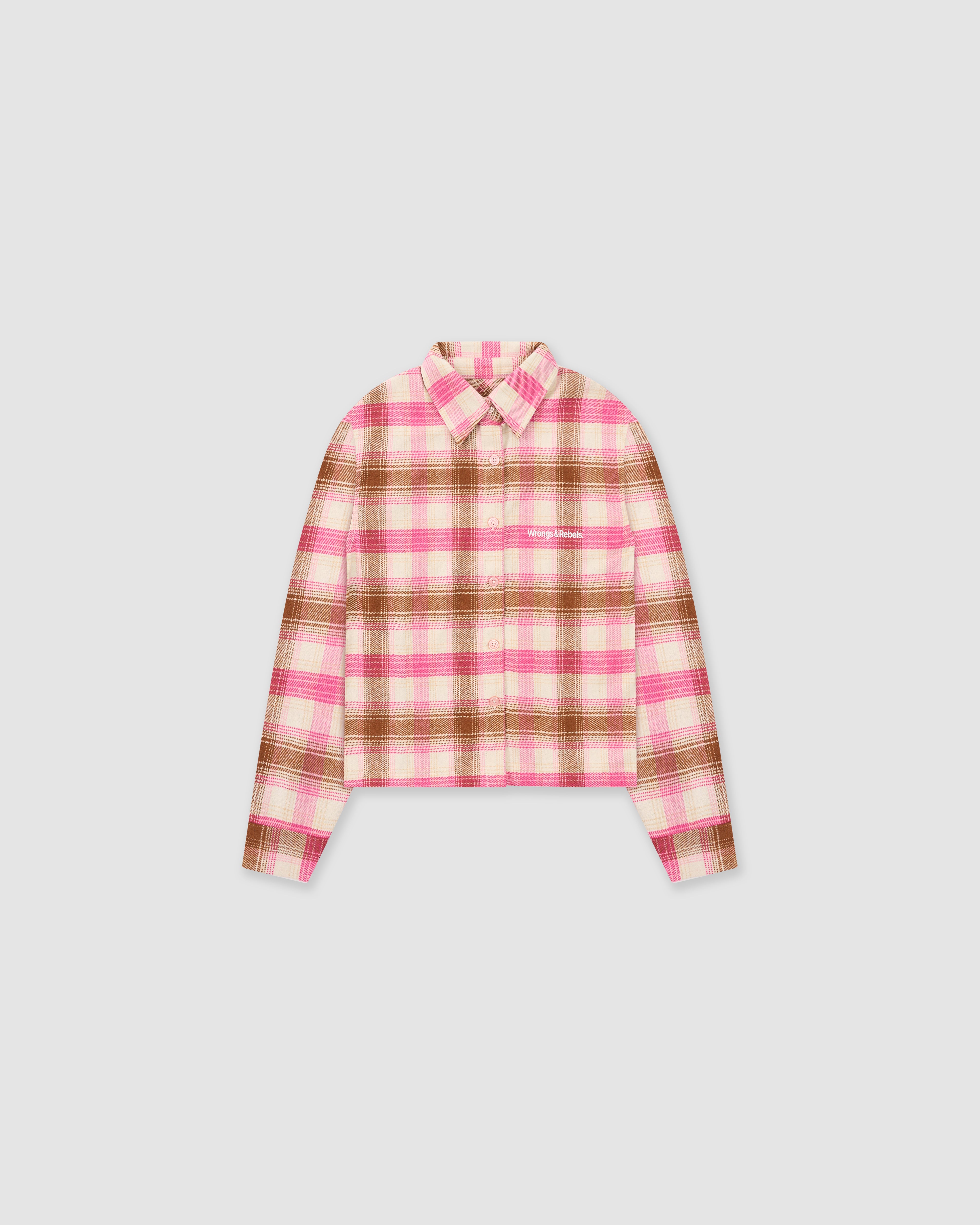 W&R Blush Check Shirt (Women) | Wrongs And Rebels Ltd