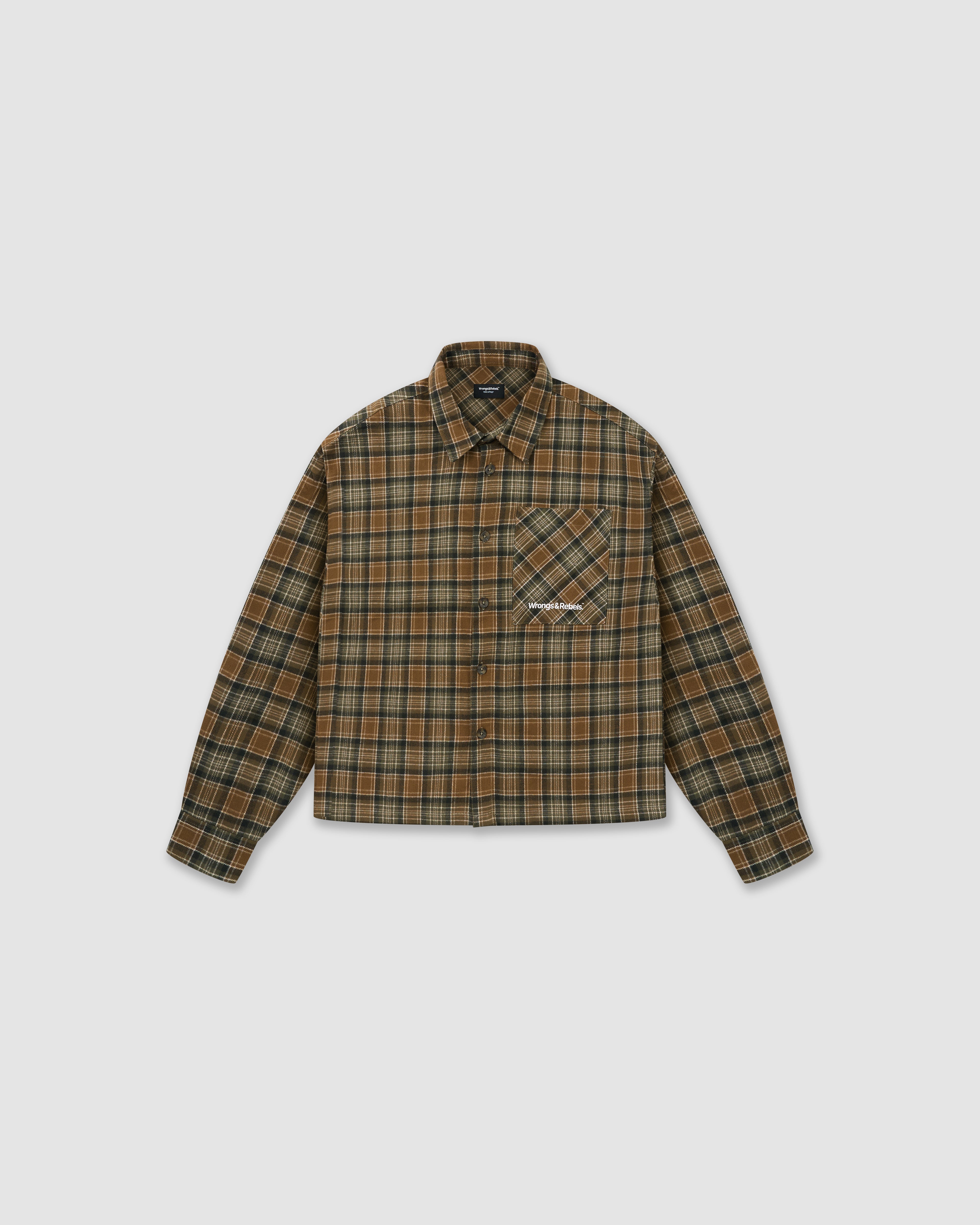 W&R Soil Boxy Check Shirt | Wrongs And Rebels Ltd