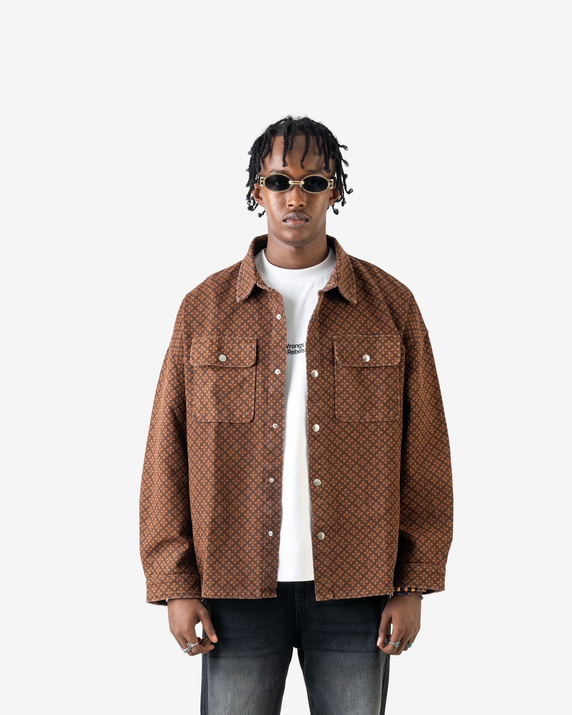 W&R Caramel Dobby Shacket