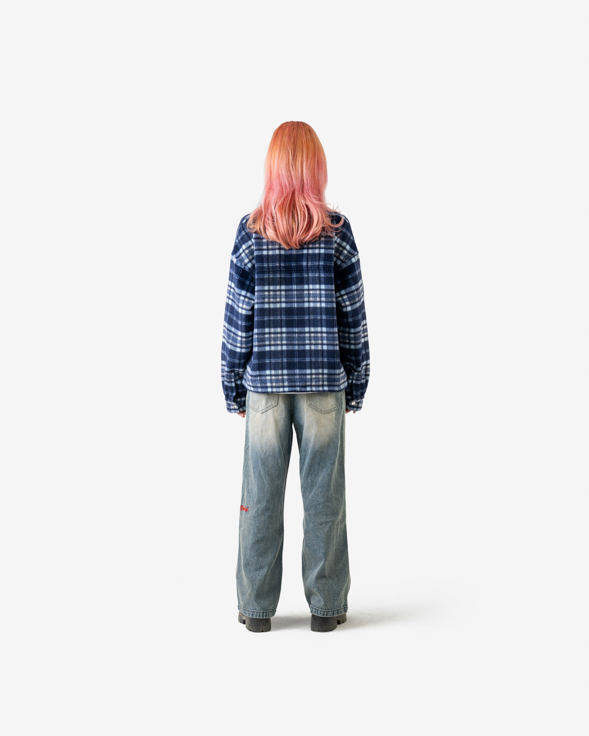 W&R Blue Stripe Flannel Shacket