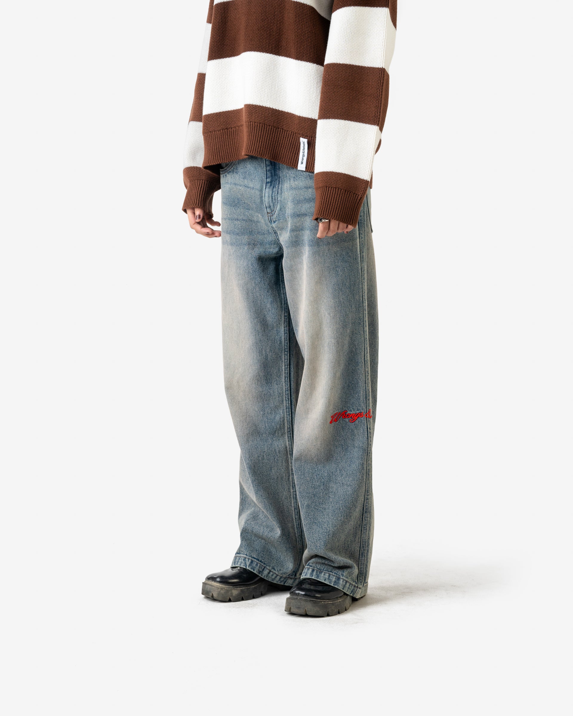 W&R Gray Fox Baggy Denim Pant