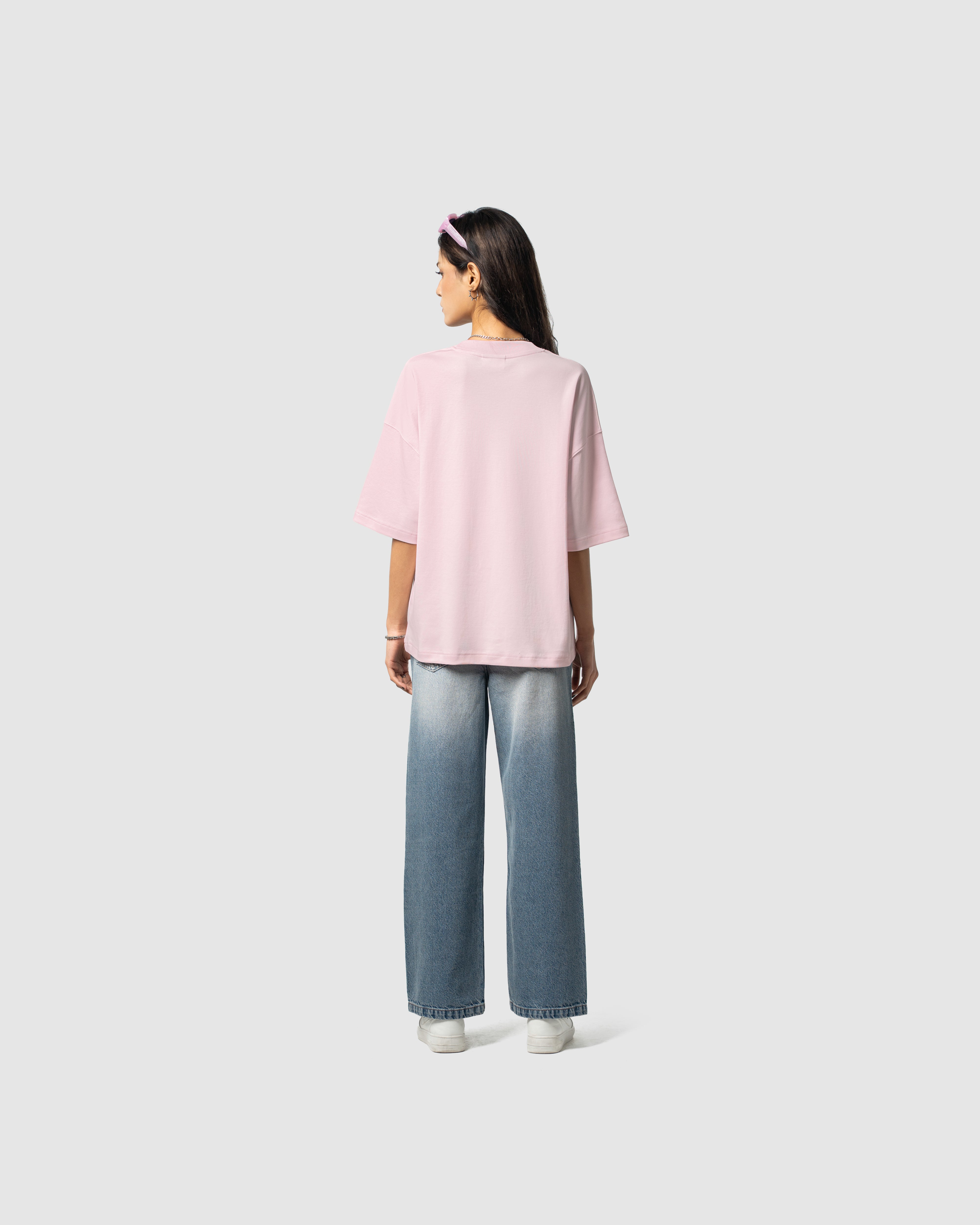 W&R Baby Pink Boxy T-Shirt