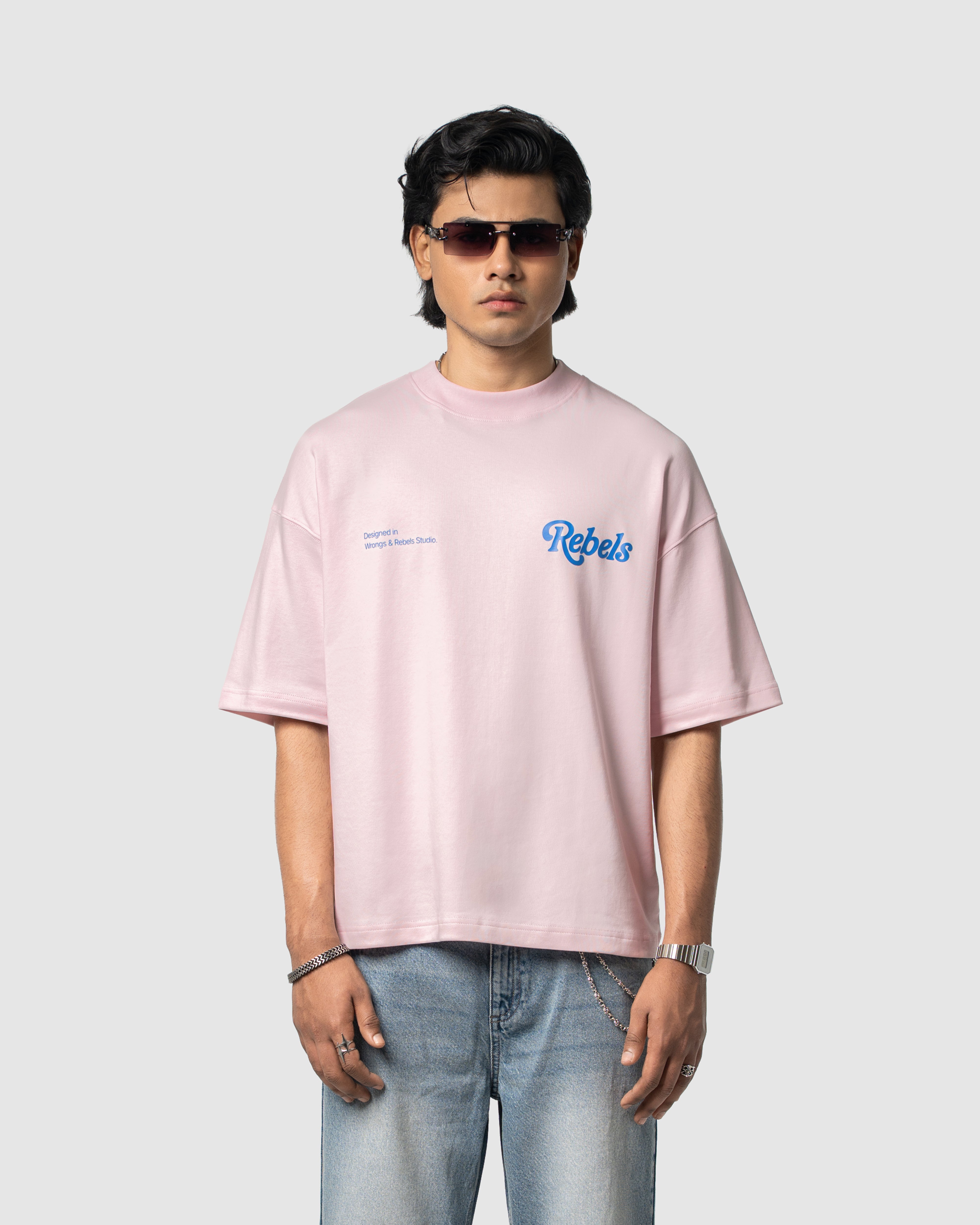 W&R Baby Pink Boxy T-Shirt