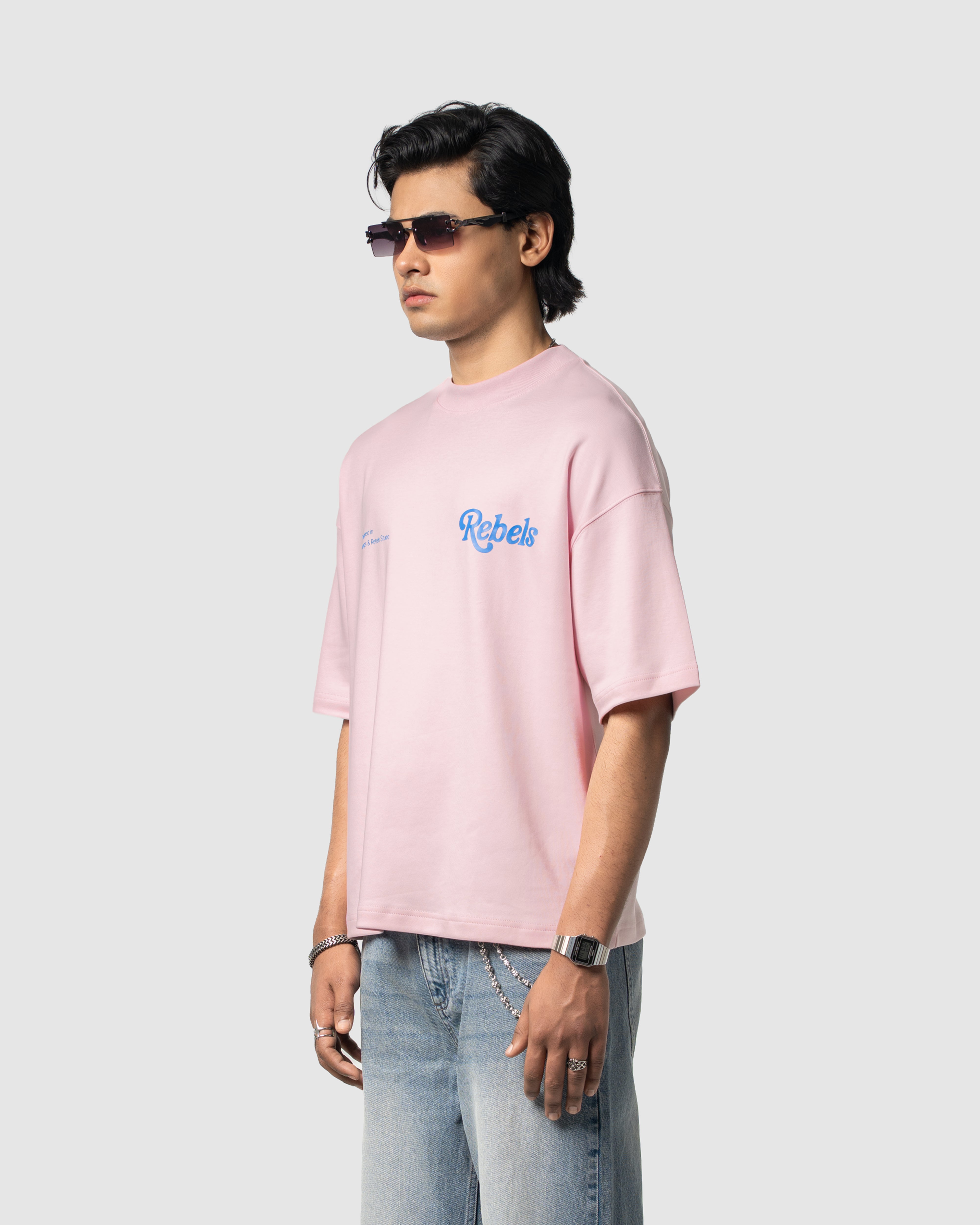 W&R Baby Pink Boxy T-Shirt