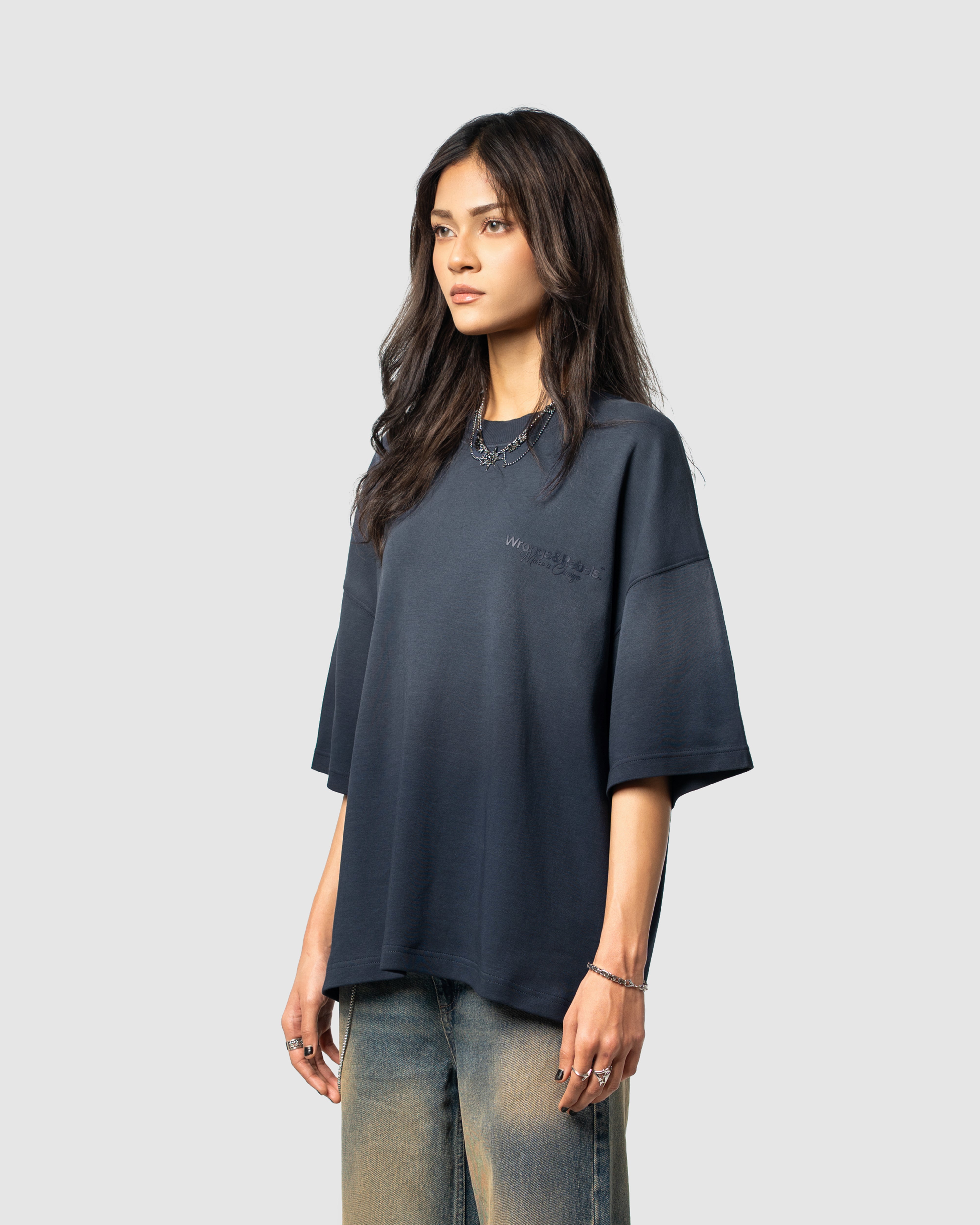 W&R Light Wash Dark Blue T-shirt