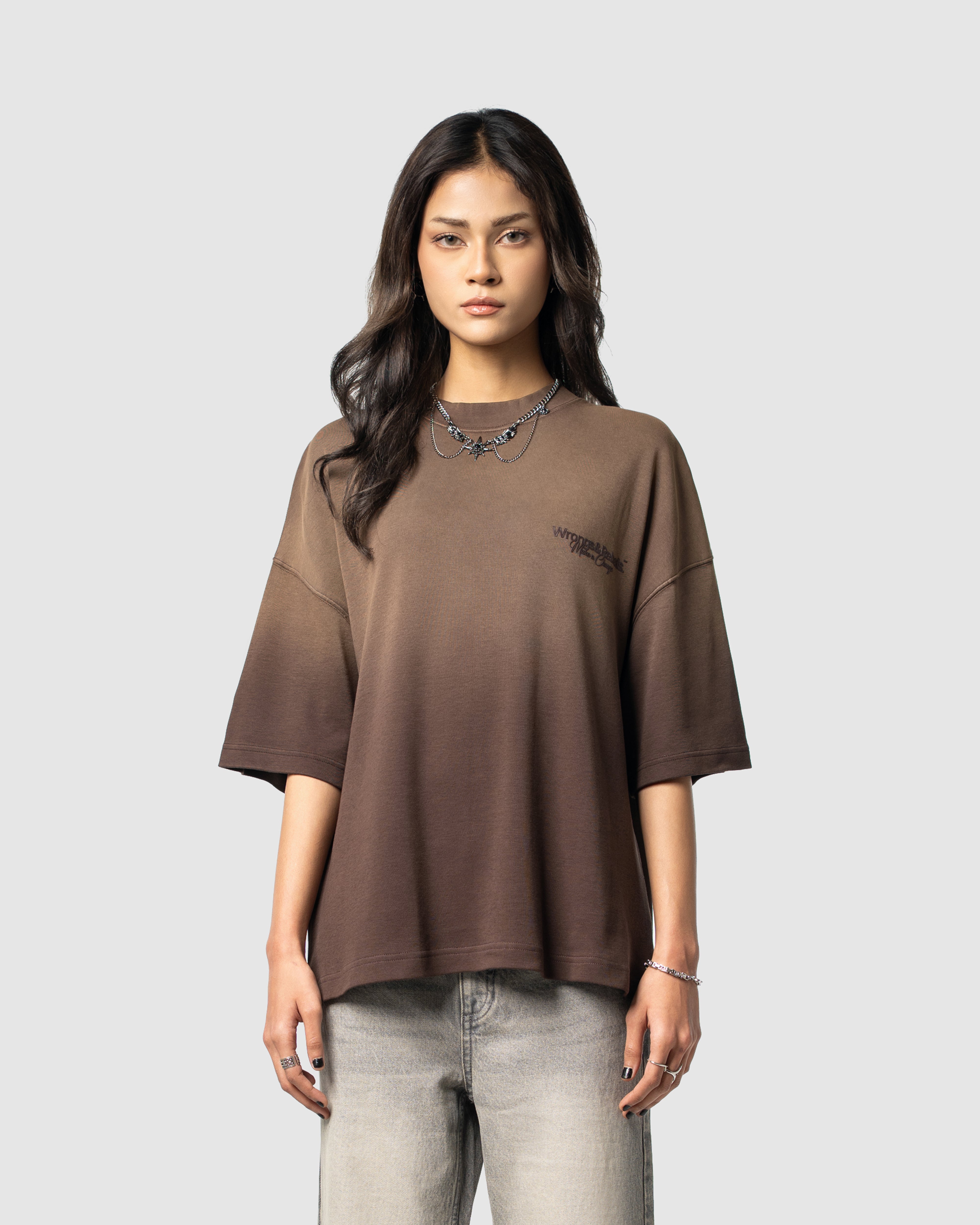 W&R Light Wash Chocolate Plum T-shirt